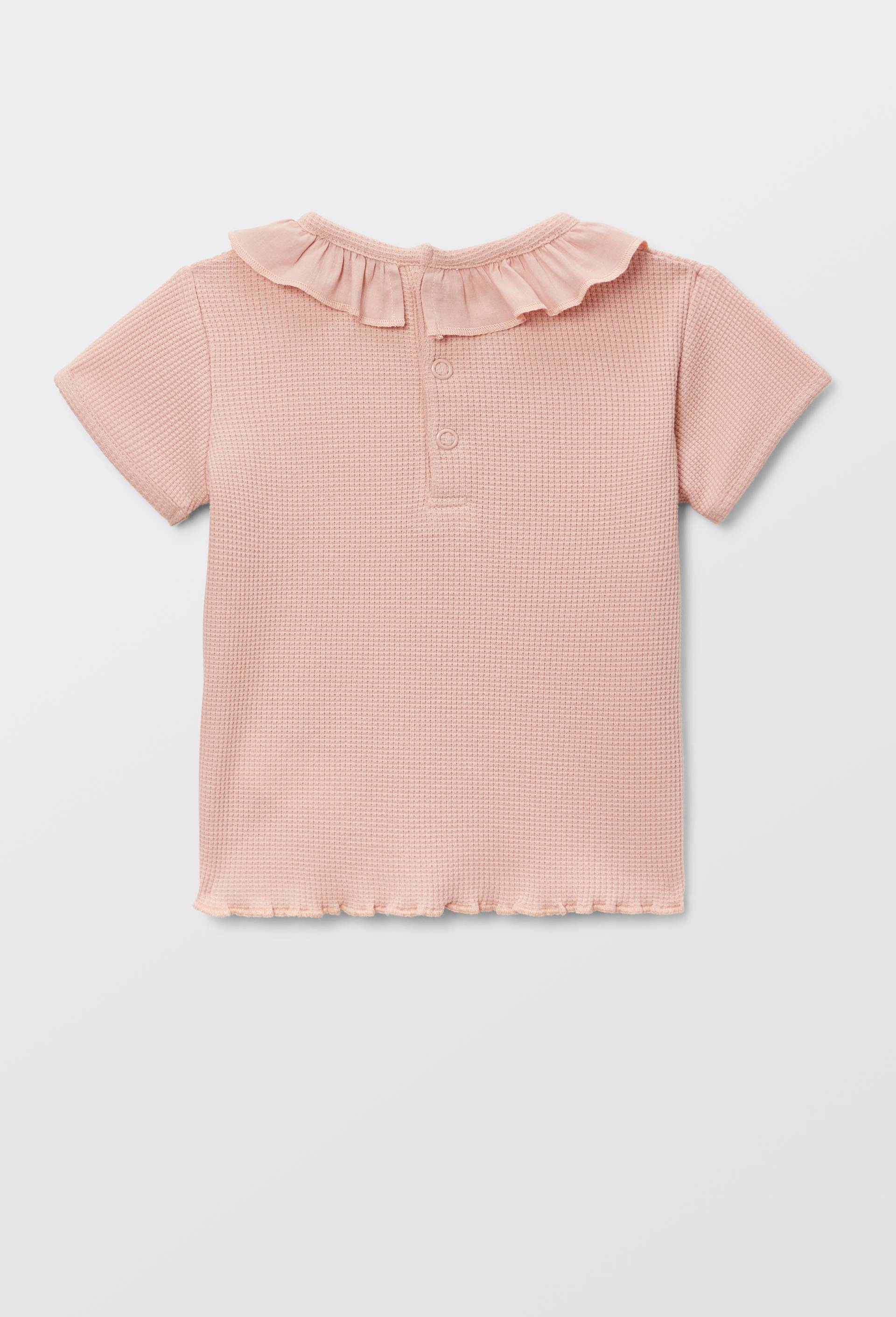 T-shirt manches courtes fantaisie en coton BIO GOTS, Rose, large image number 2