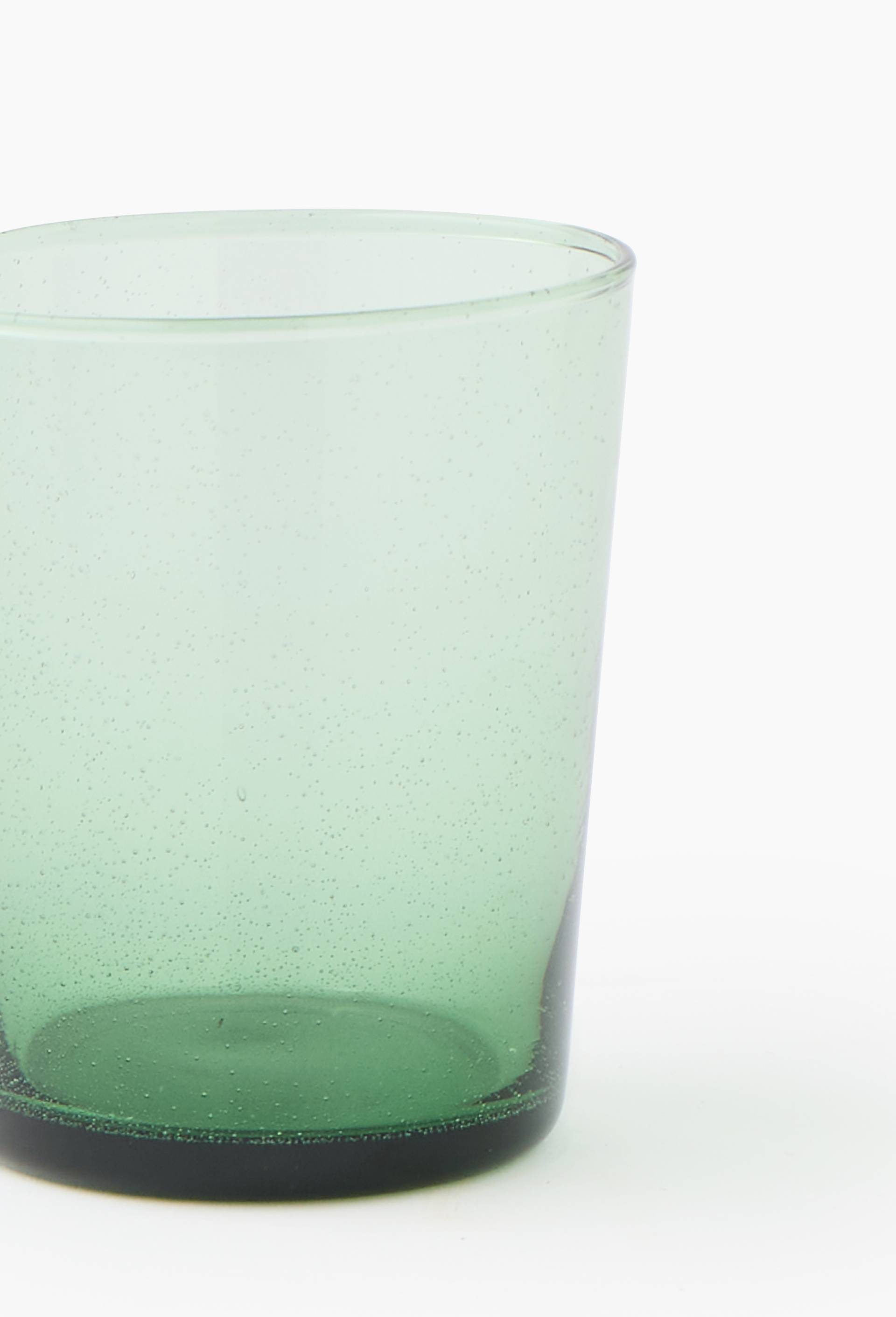 Verre &agrave; eau, finition bull&eacute;e, 35cl, Vert, large image number 2