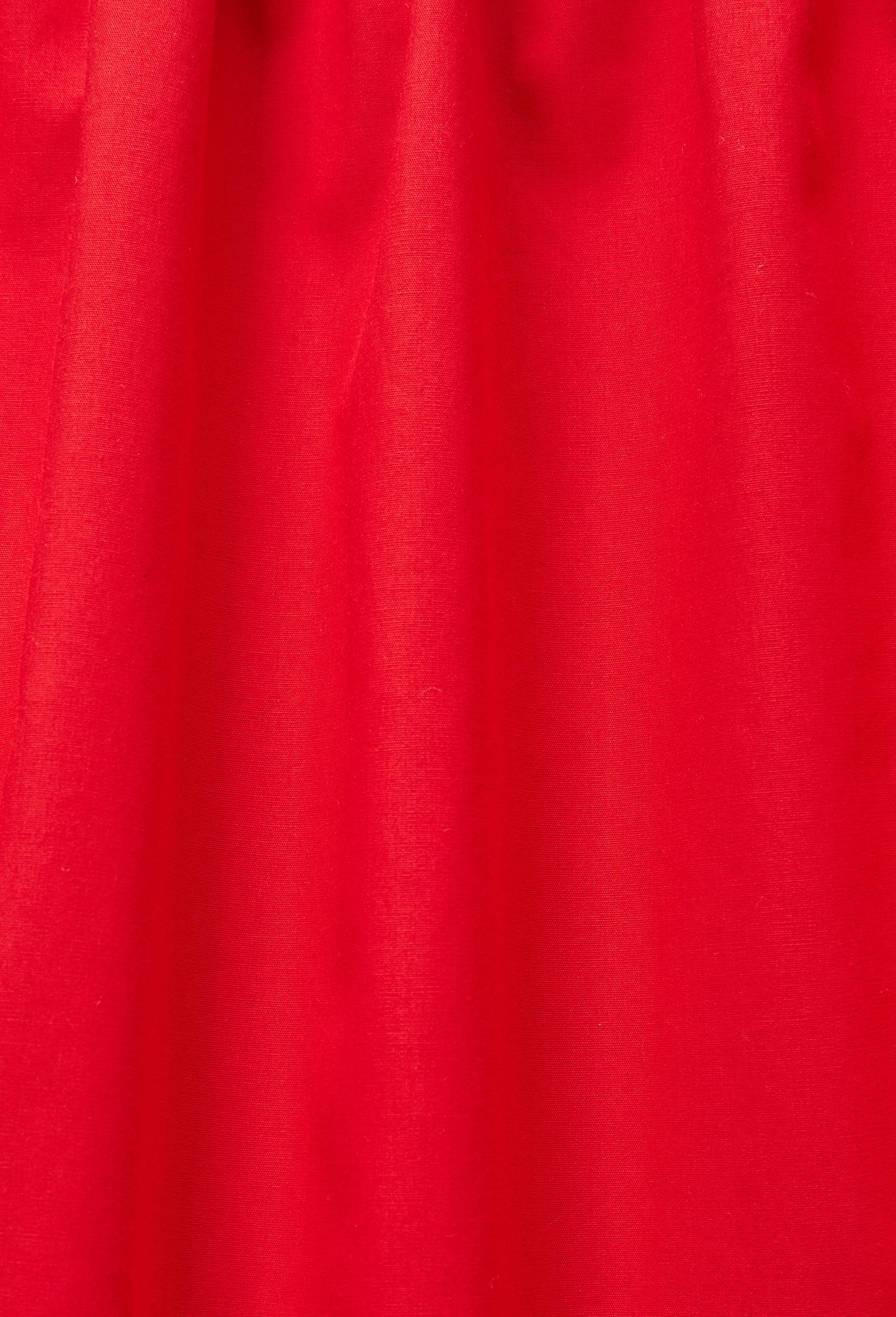 Jupe courte ballon unie contenant du coton, Rouge, large image number 6.0