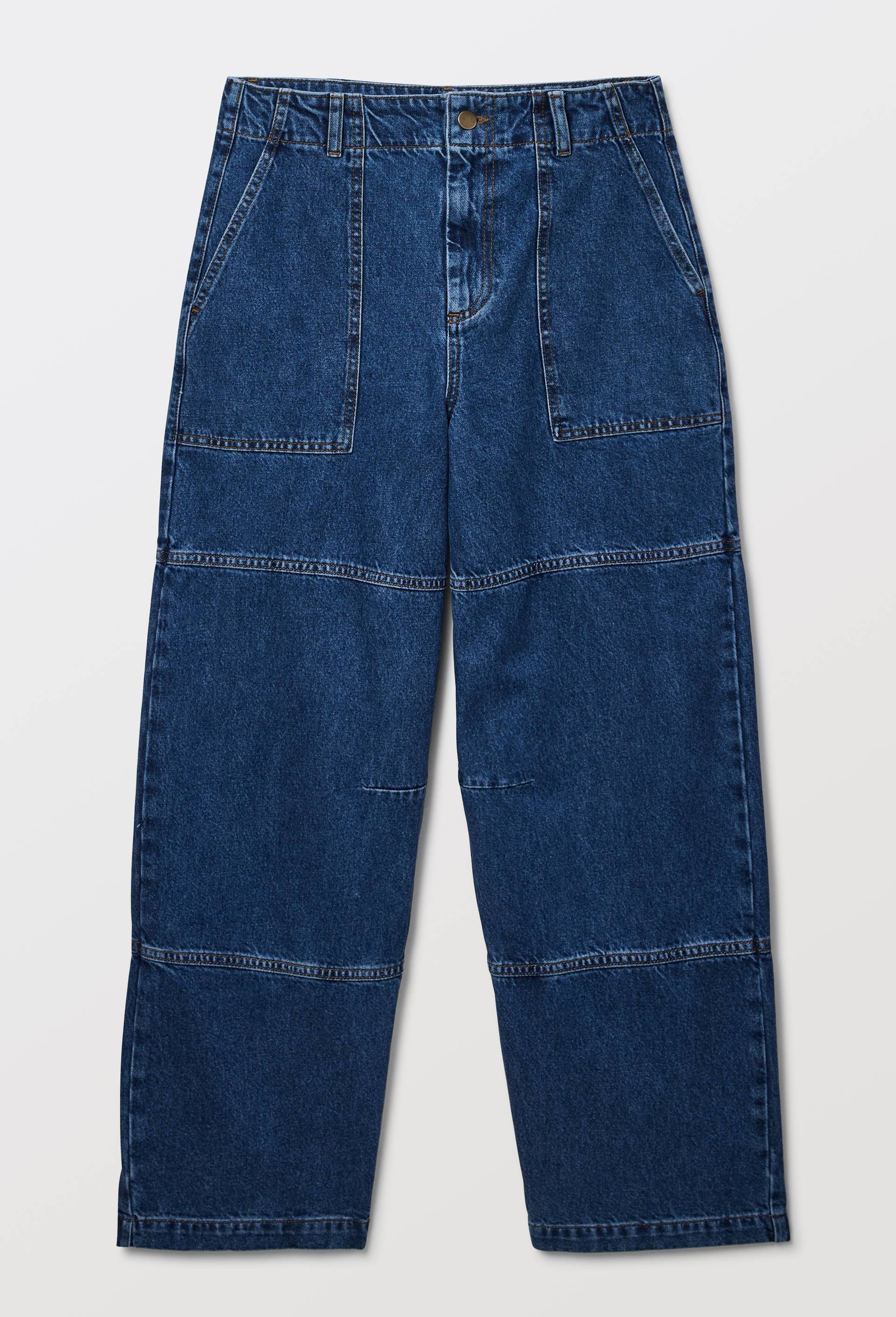 Jean large charpentier en denim - ATELIER DENIM, Bleu, large image number 2
