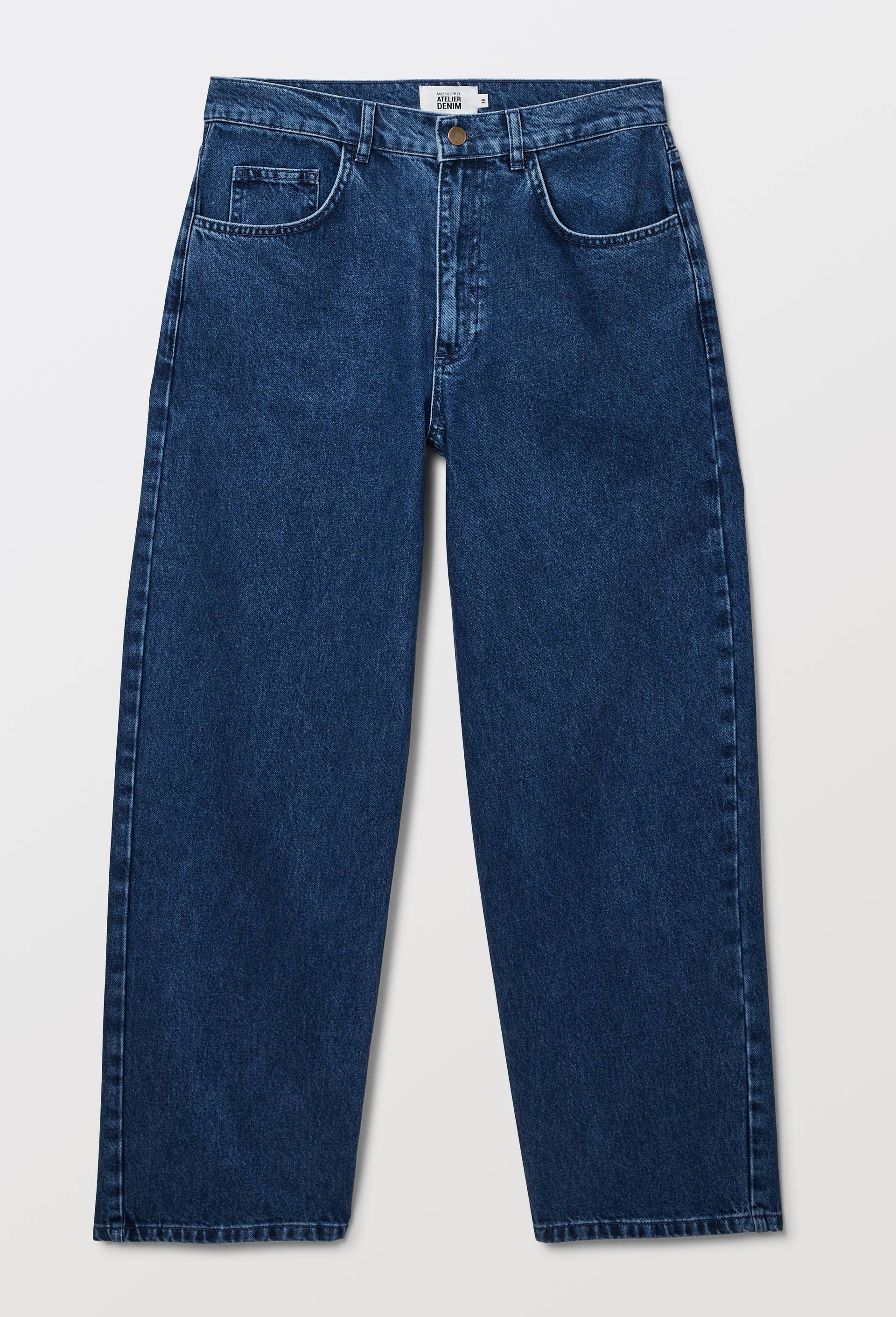 Jean baggy en denim - ATELIER DENIM, Bleu, large image number 2