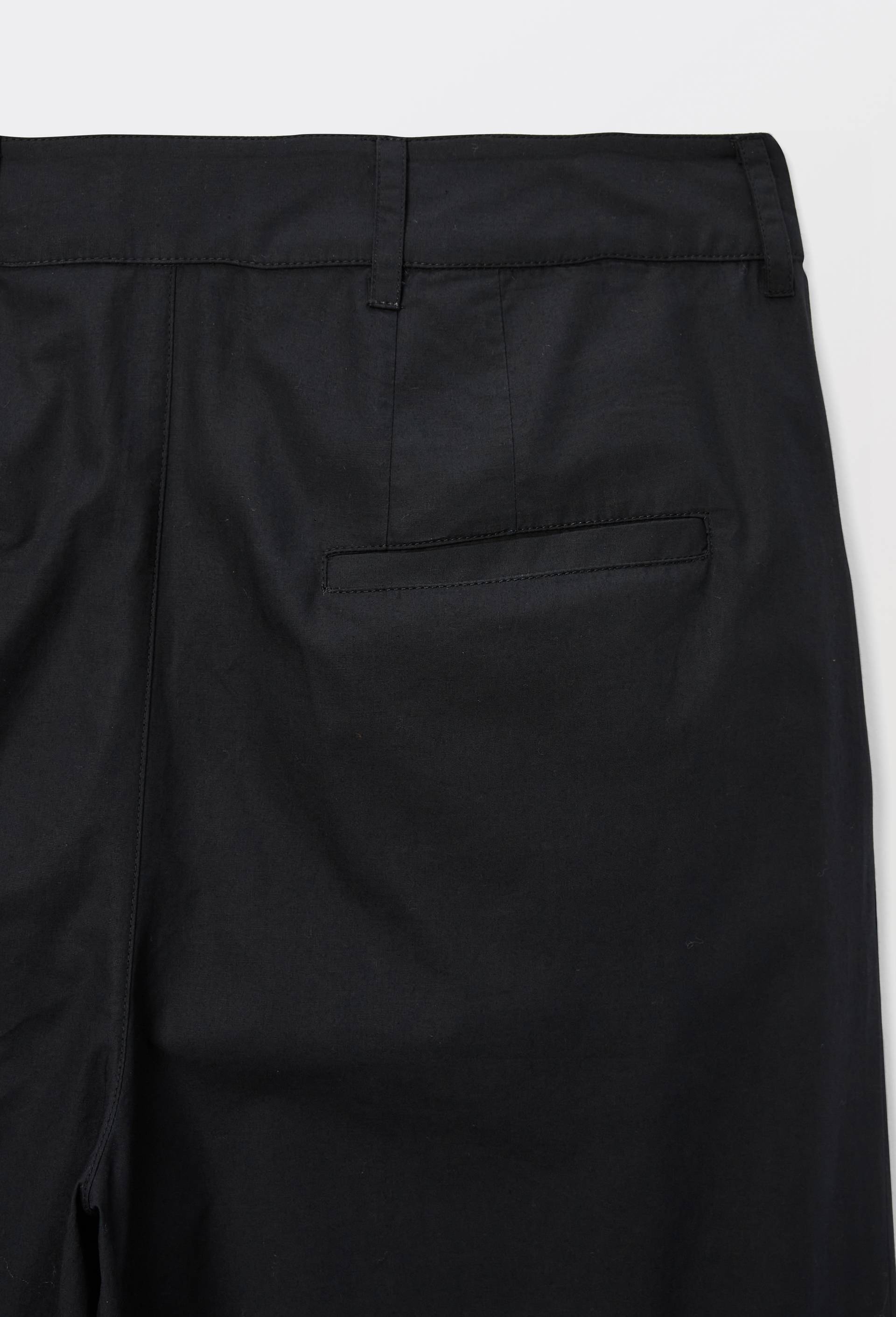 Pantalon en popeline de coton, Noir, large image number 4.0