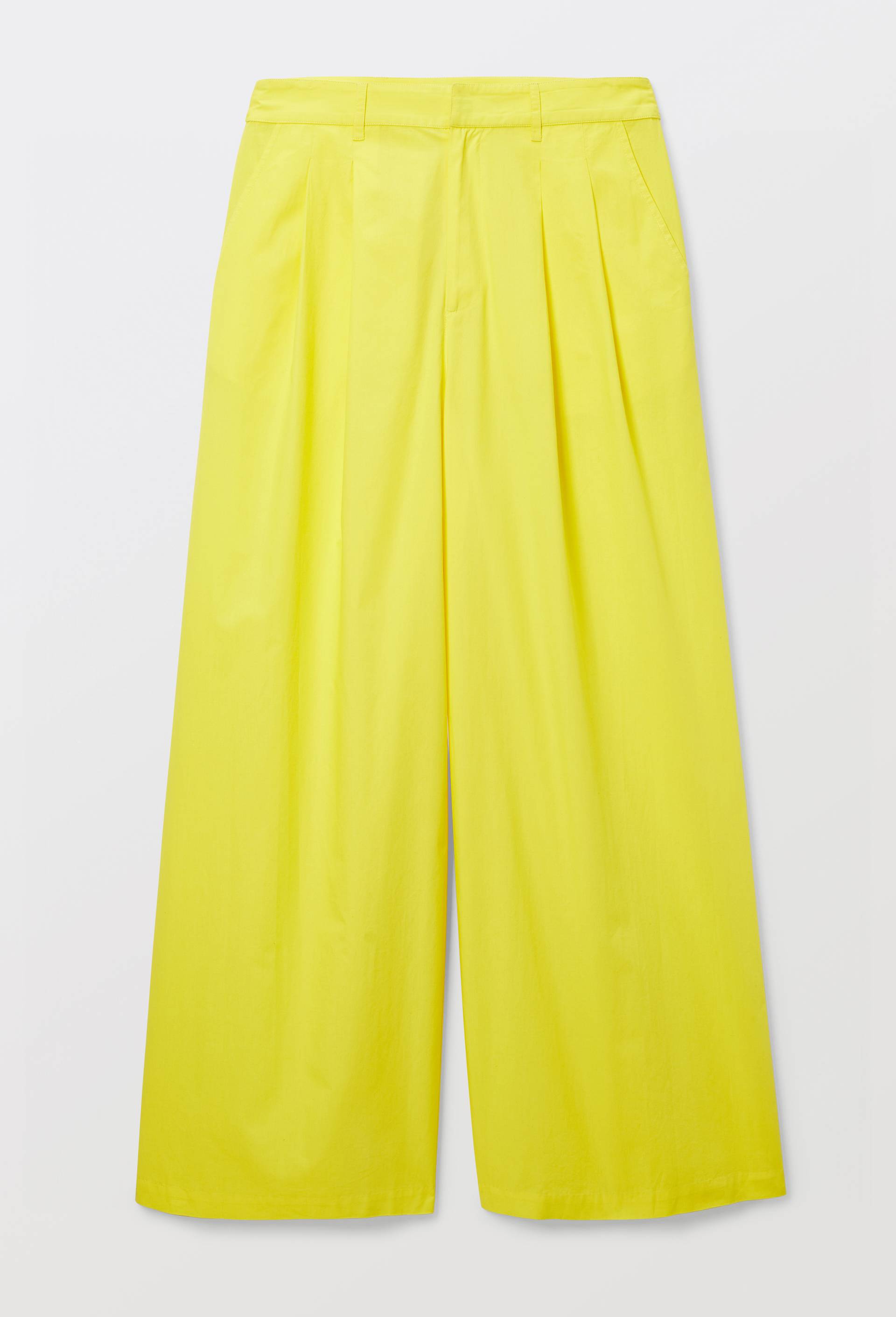 Pantalon en popeline de coton, Jaune, large image number 3.0