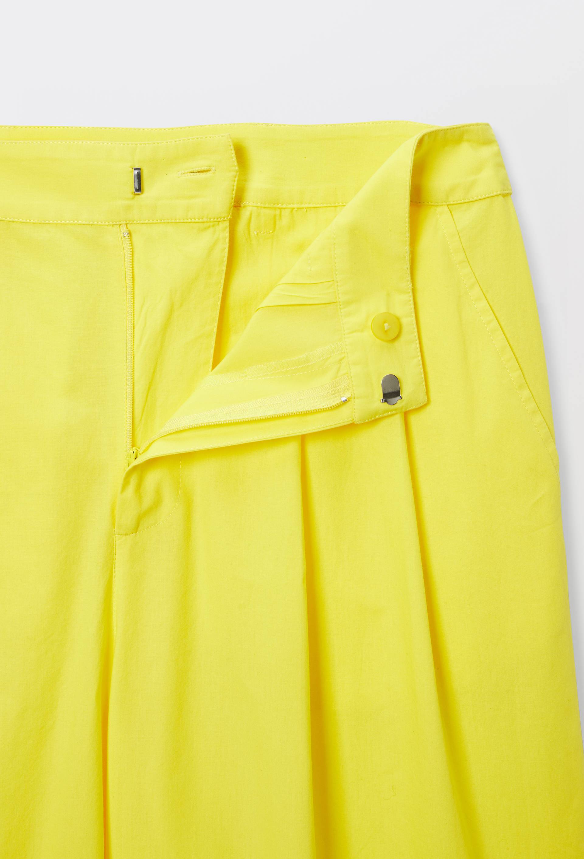 Pantalon en popeline de coton, Jaune, large image number 4.0