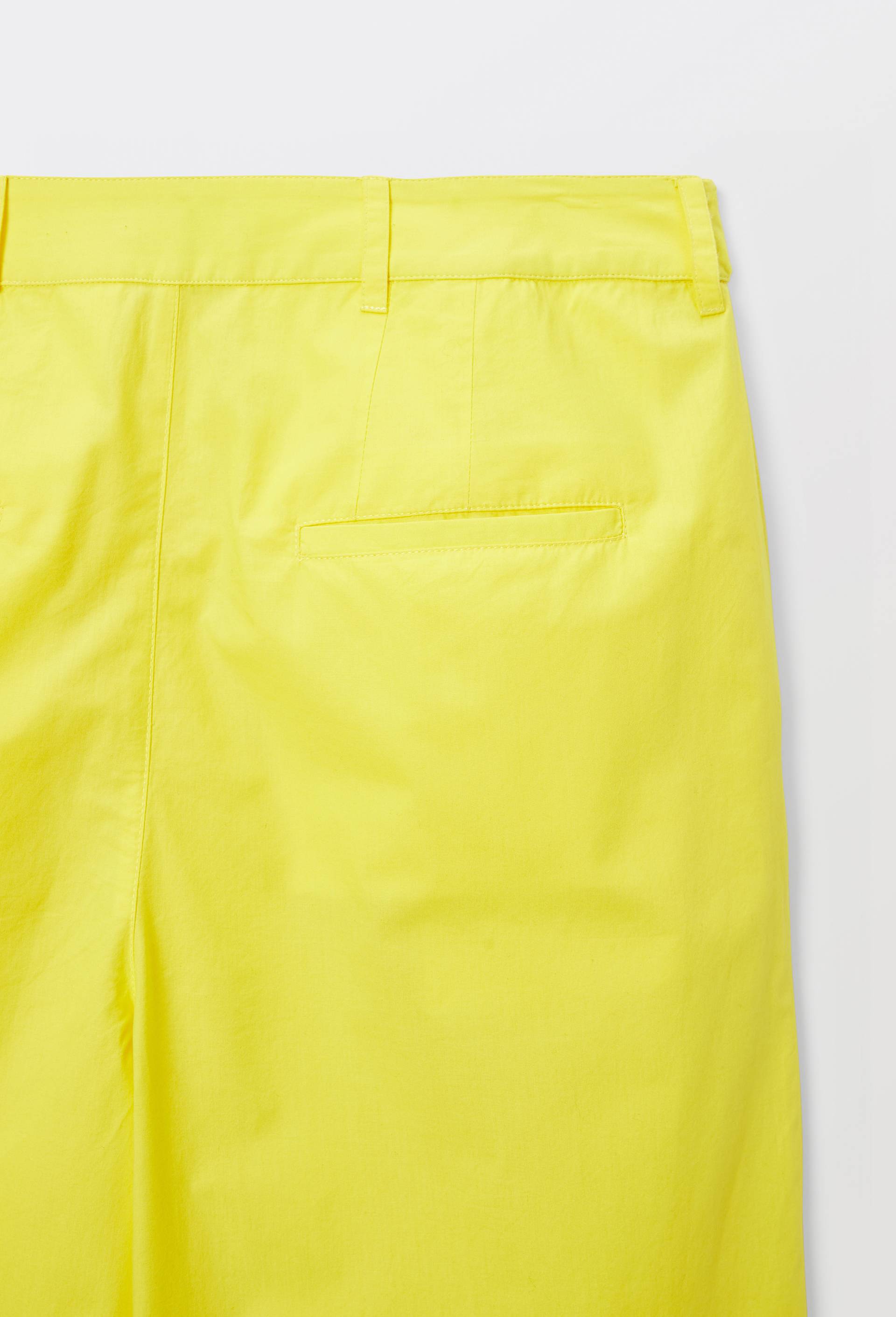 Pantalon en popeline de coton, Jaune, large image number 5