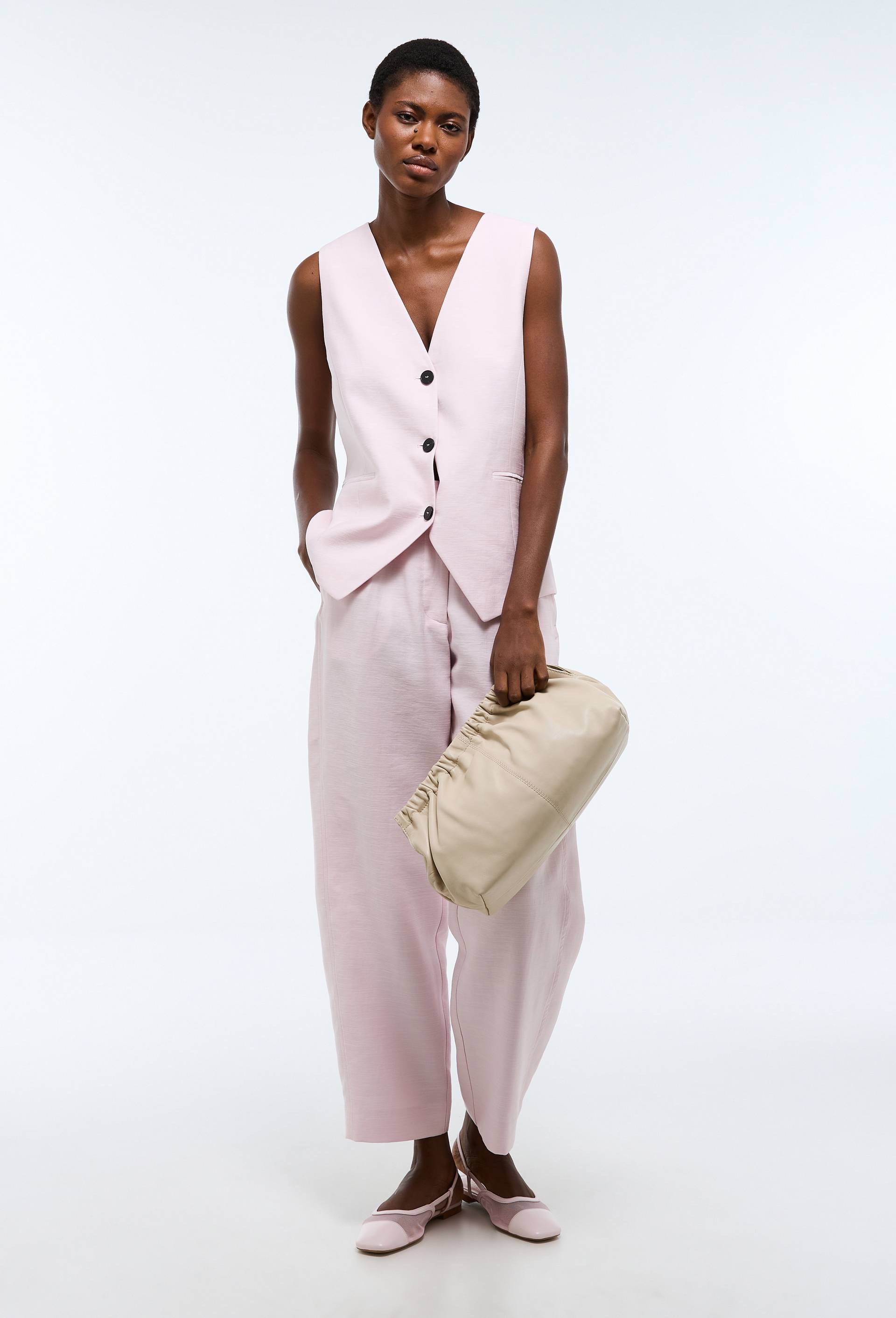Veston contenant du coton, Rose clair, large image number 2