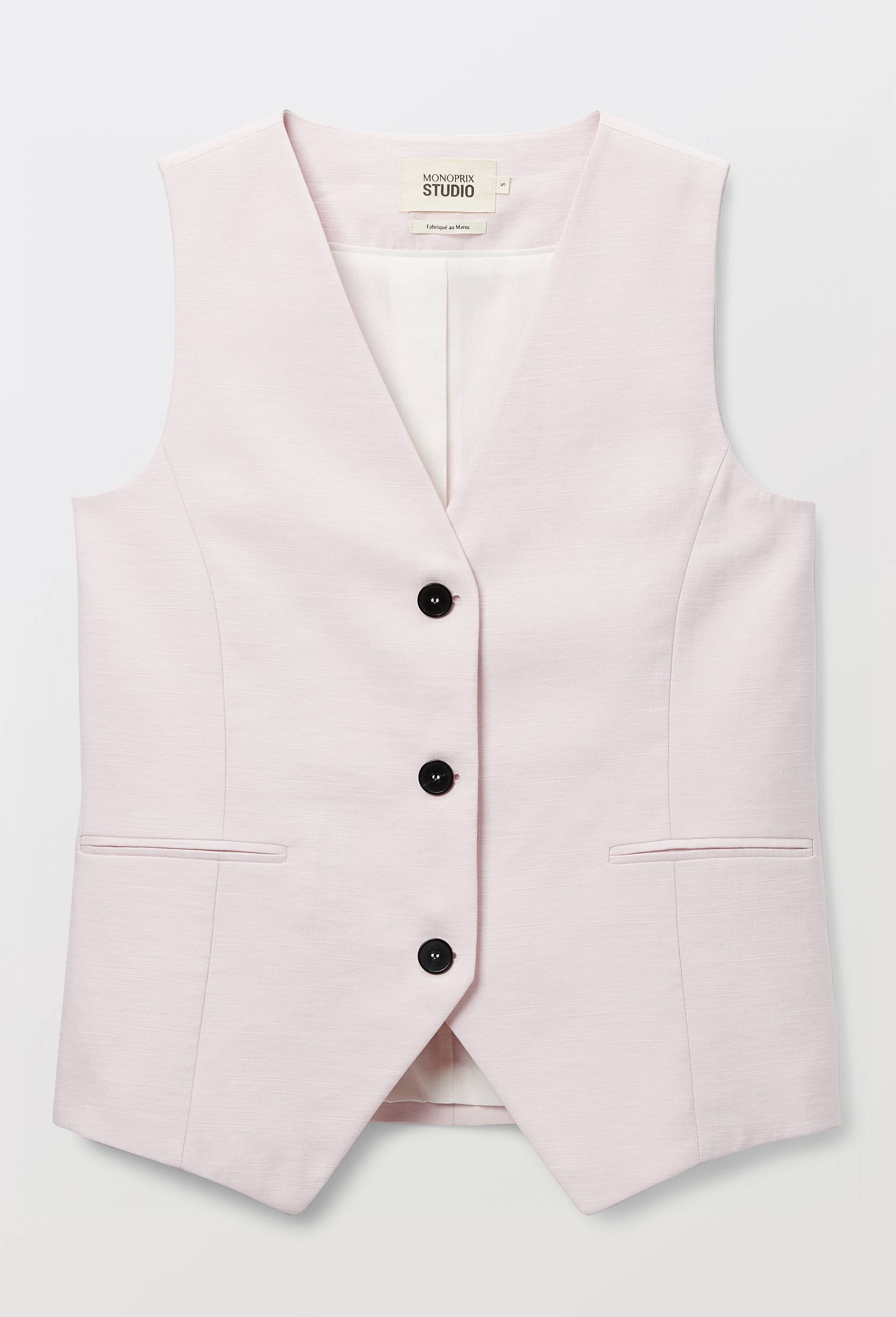 Veston contenant du coton, Rose clair, large image number 4