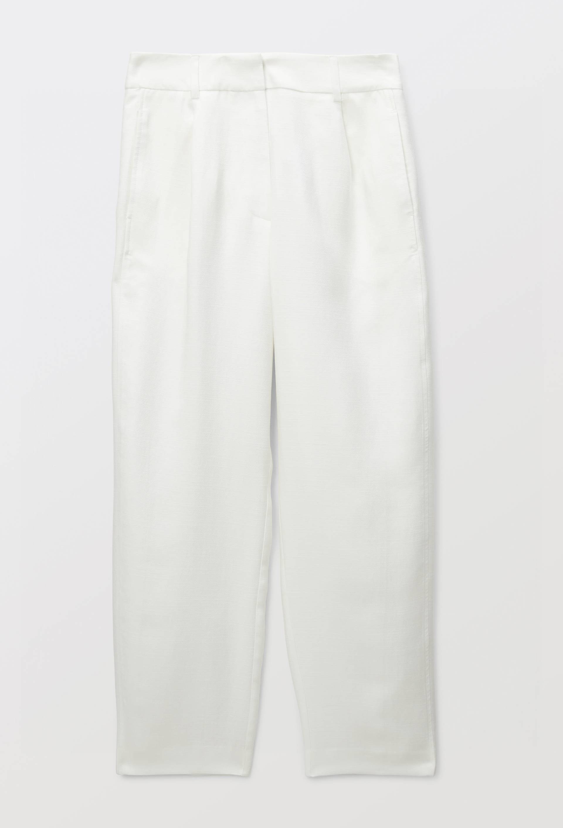 Pantalon barrel contenant du coton, Blanc, large image number 2