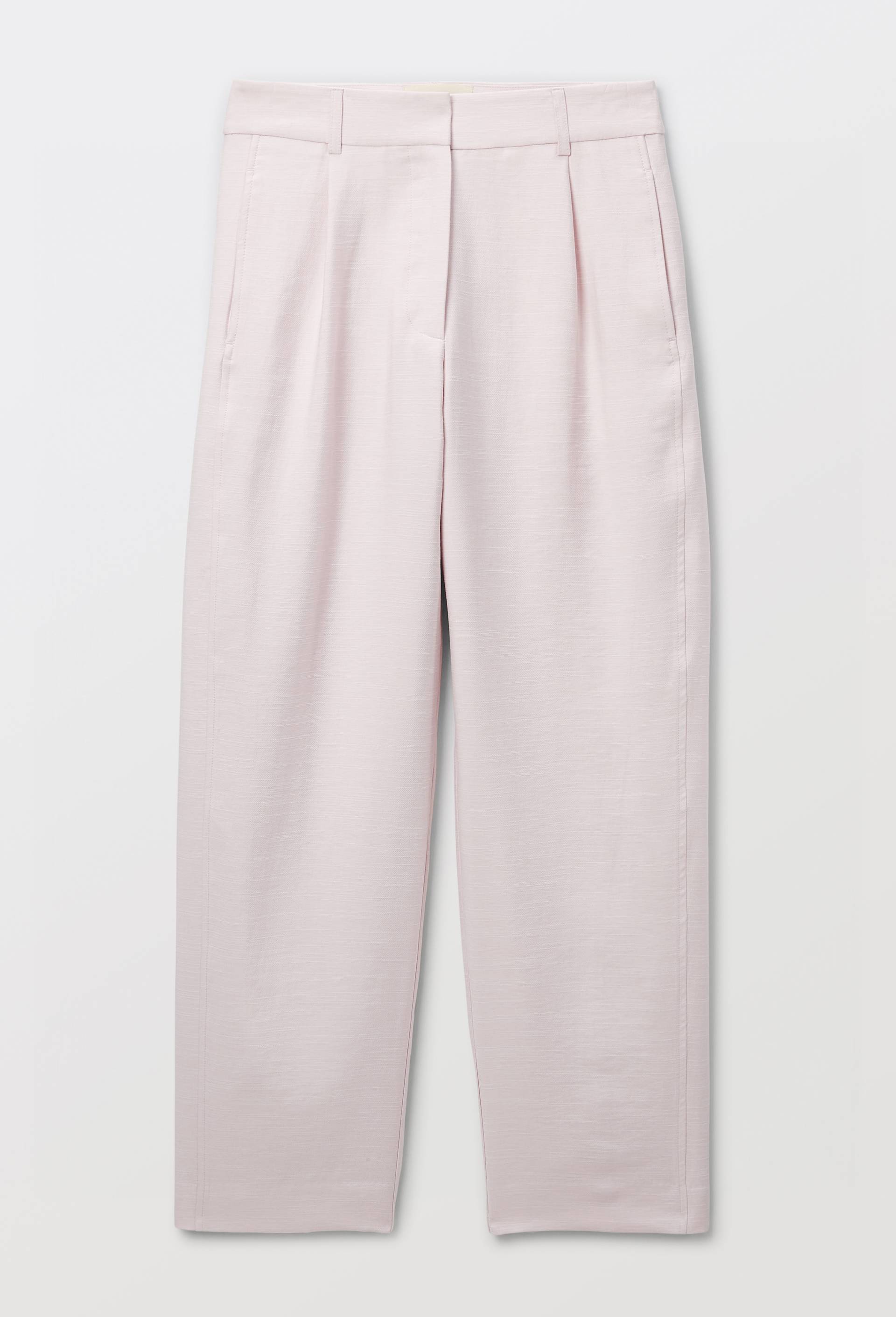 Pantalon barrel contenant du coton, Rose clair, large