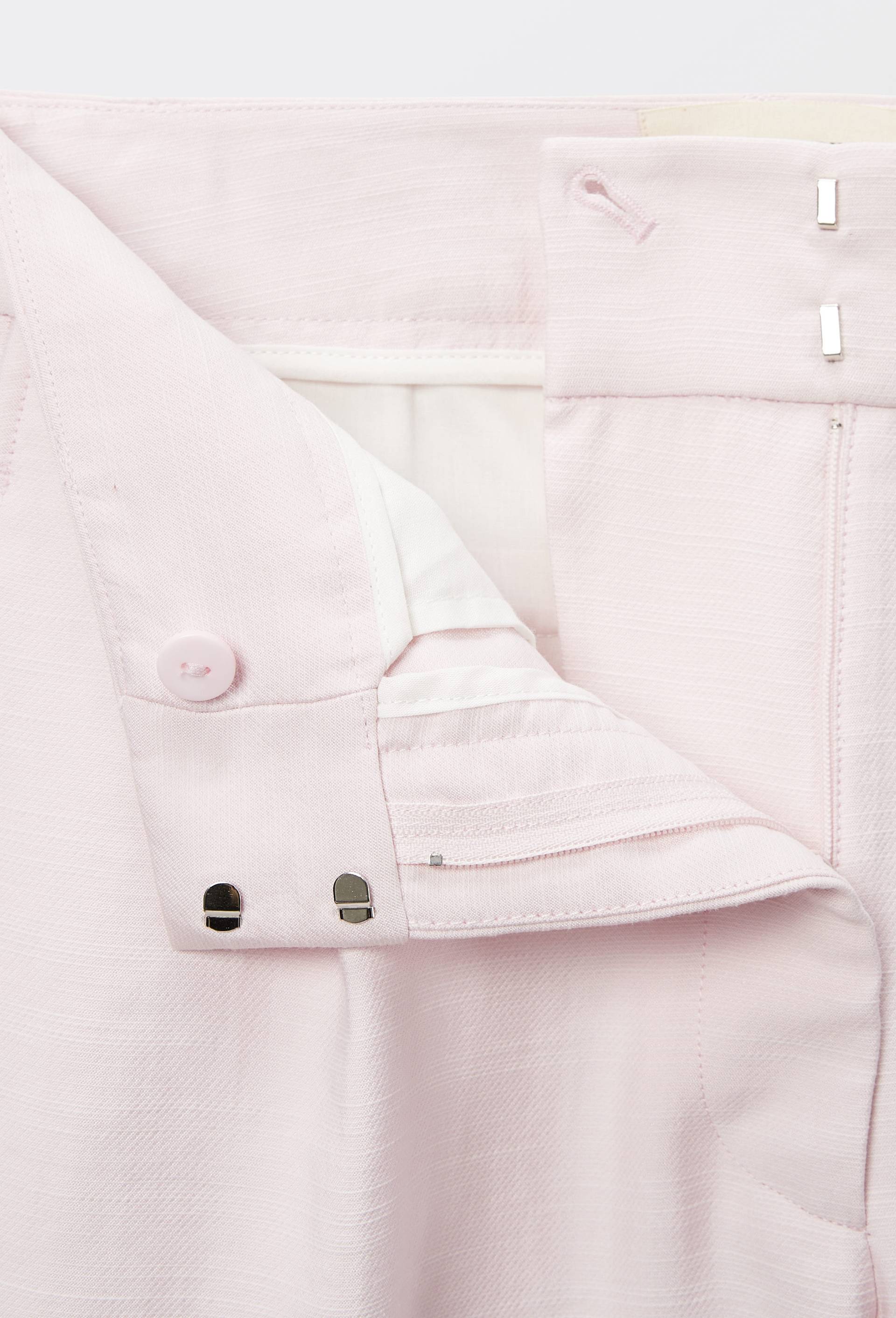 Pantalon barrel contenant du coton, Rose clair, large