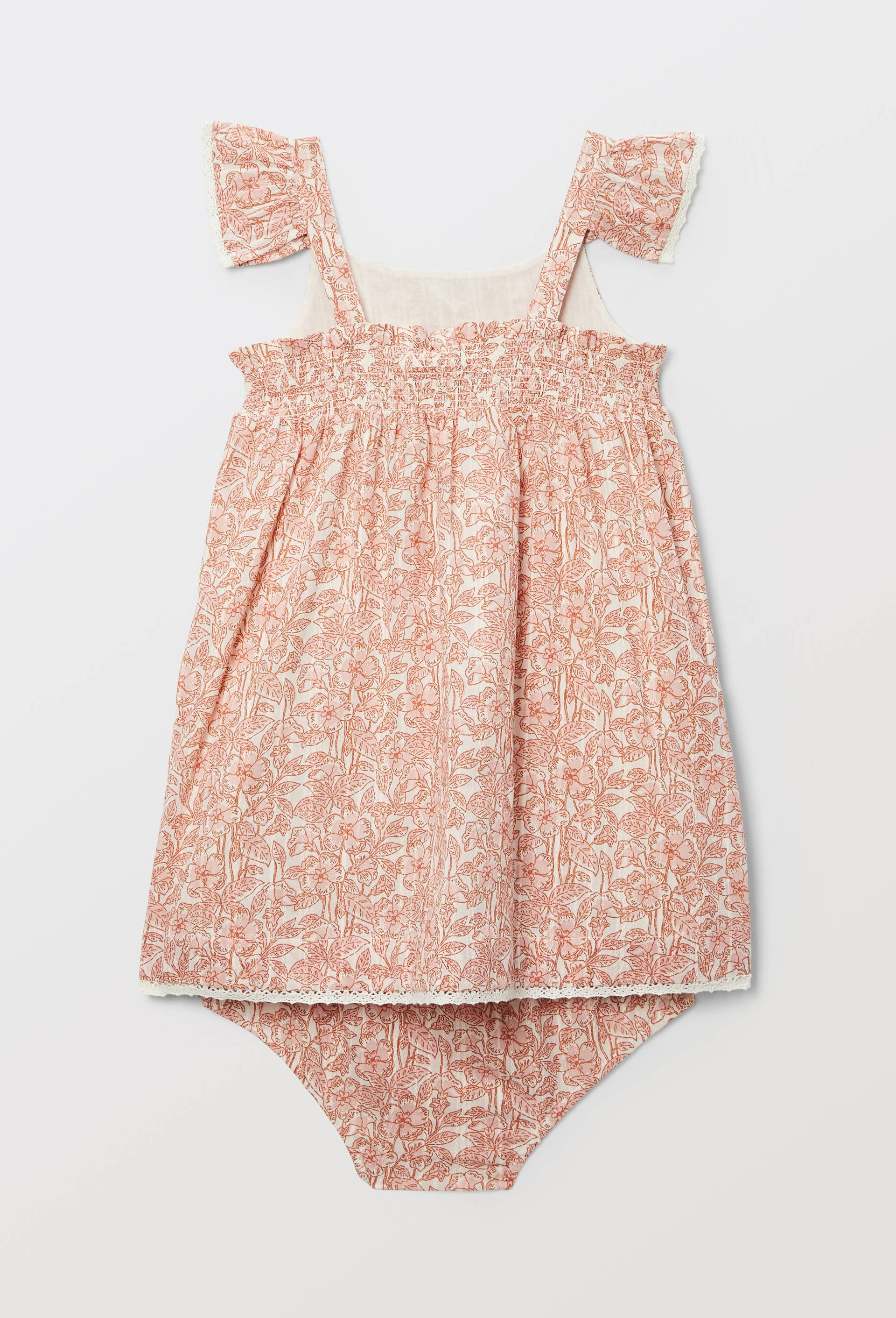 Robe avec bloomer imprim&eacute;s en coton, Beige clair, large image number 3