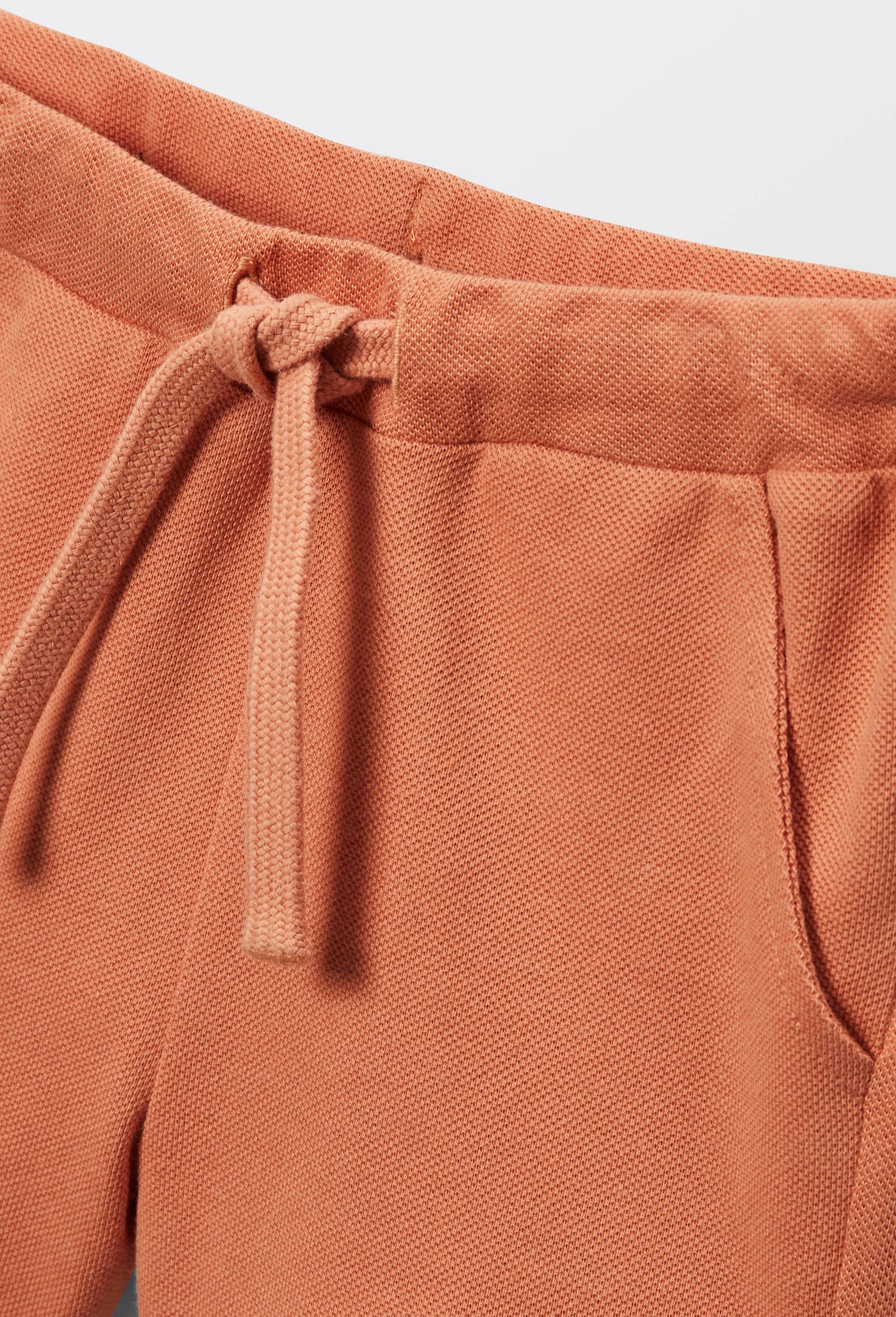 Short uni en piqu&eacute; de coton BIO GOTS, Rose clair, large image number 3.0