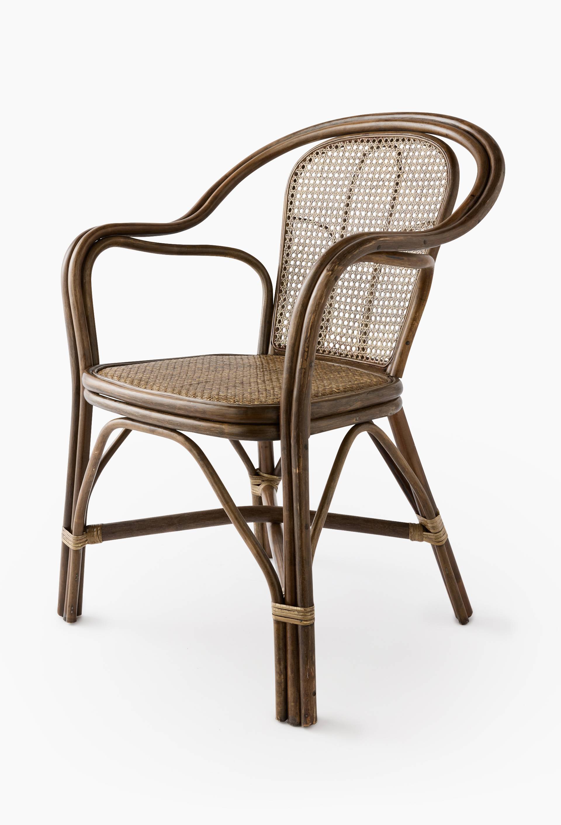 Fauteuil, 58x63xH87cm, en rotin, Beige clair, large image number 0
