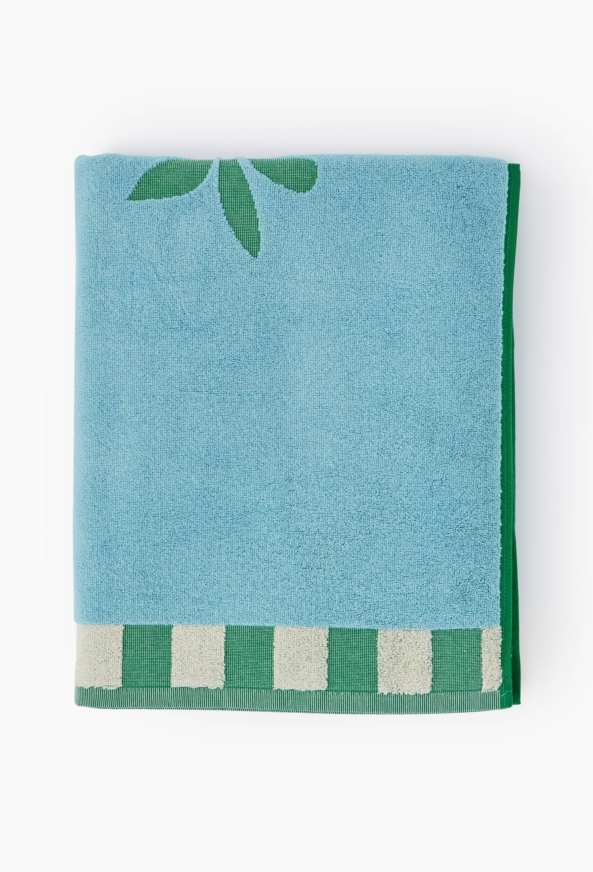 Drap de bain, 90x175cm, en coton BIO GOTS - BEN ARPEA x MONOPRIX, Bleu, large image number 1.0