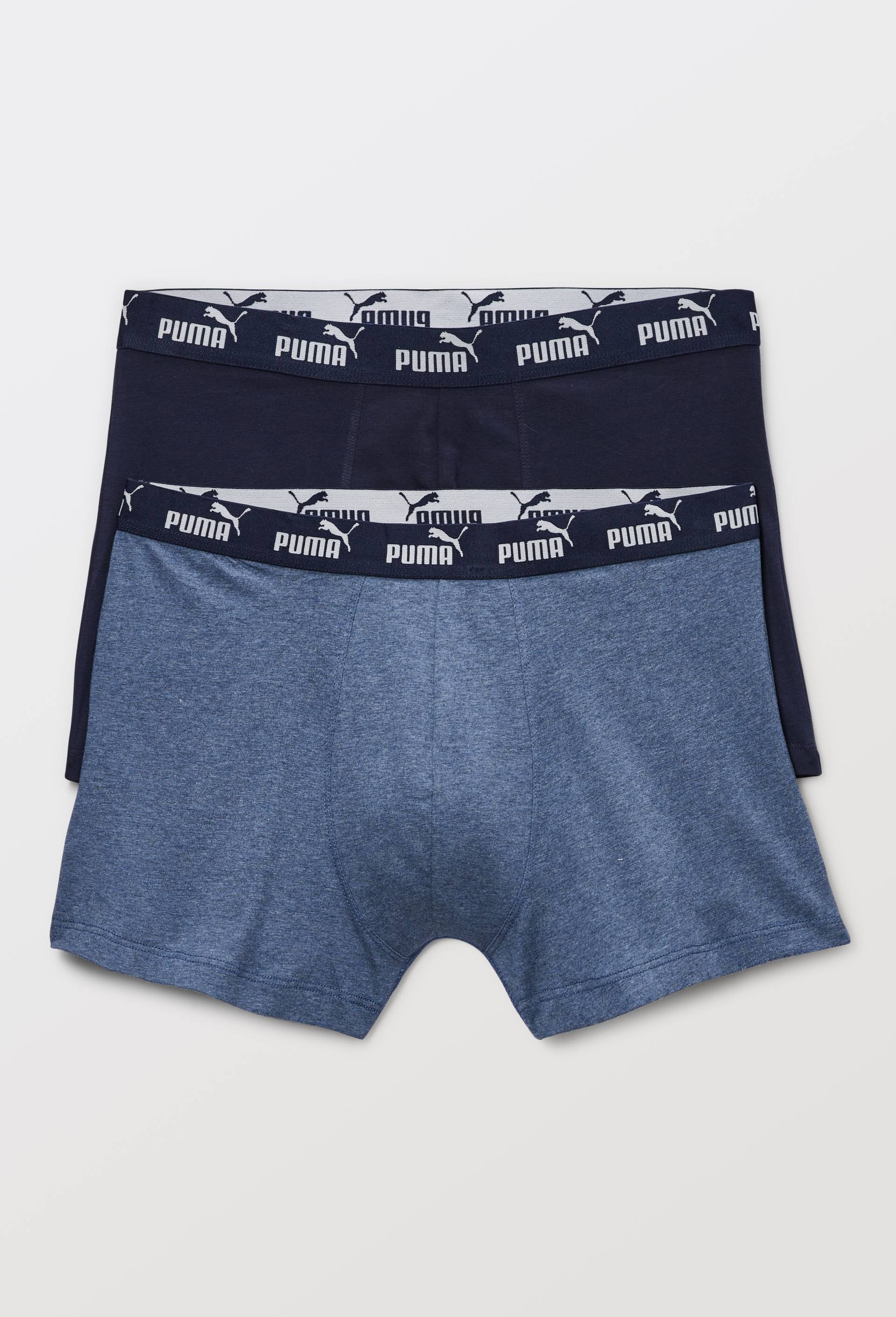 Lot de 2 boxers en coton PUMA, Bleu fonc&eacute;, large image number 0