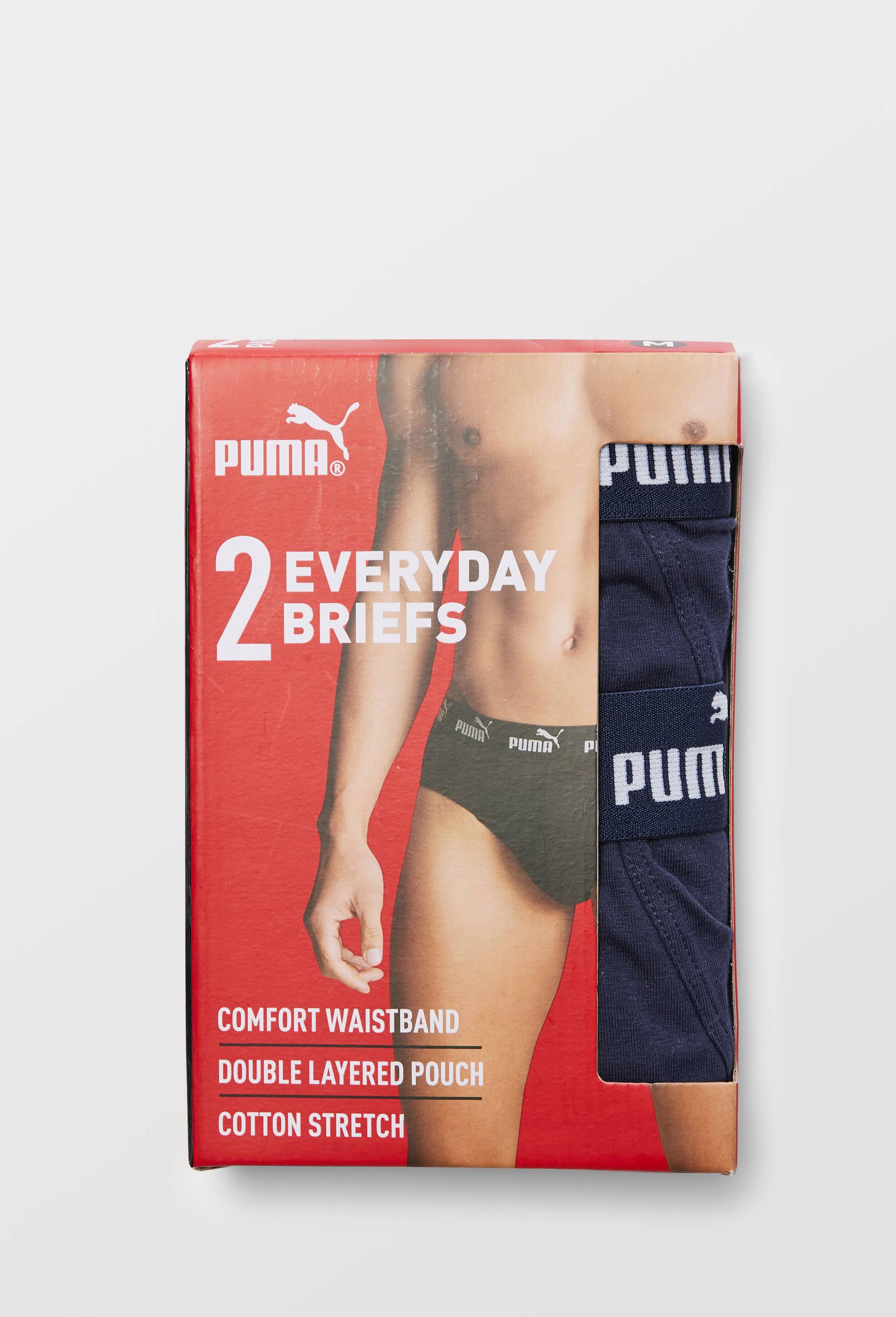 Lot de 2 slips en coton PUMA, Bleu fonc&eacute;, large image number 2