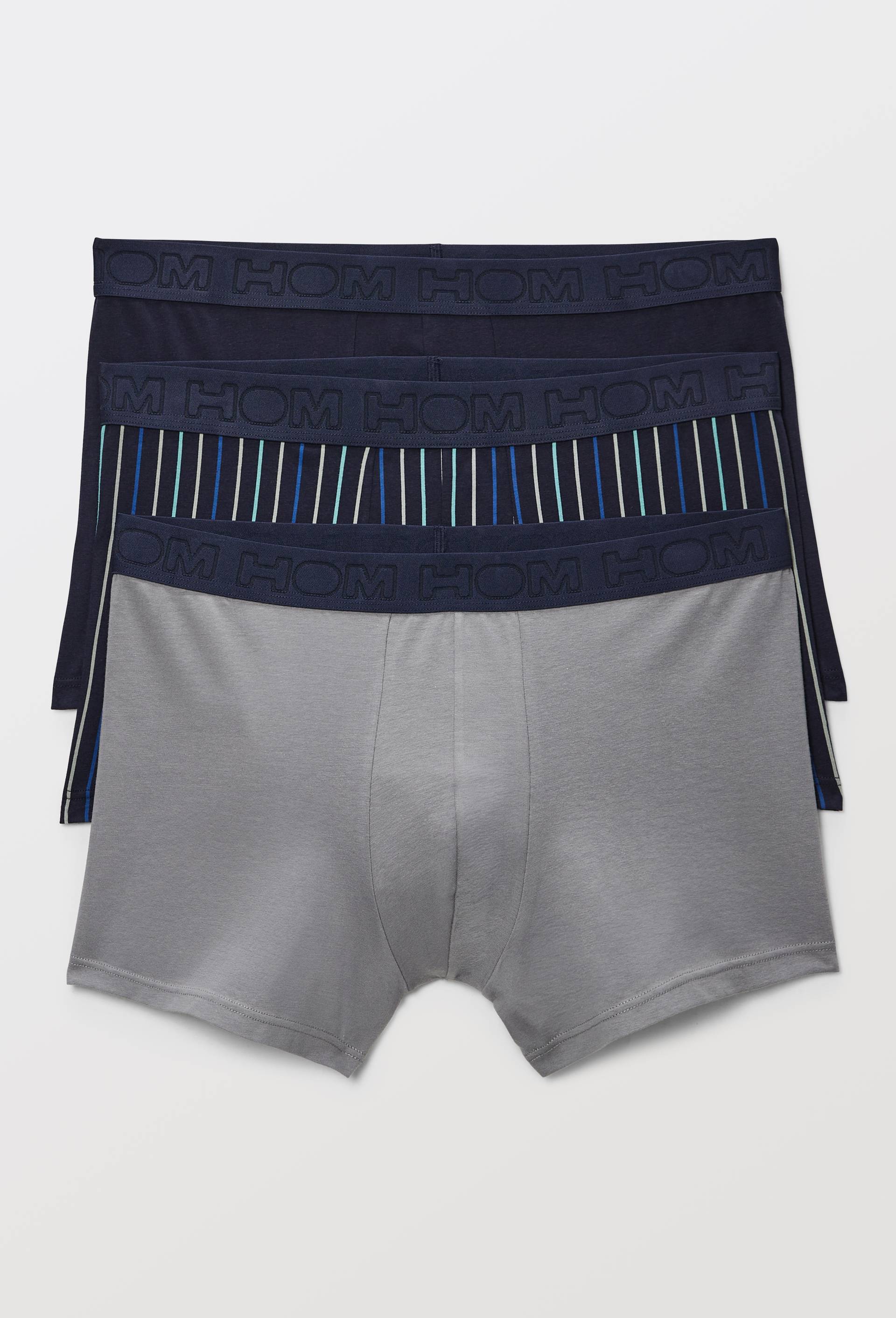 Lot de 3 boxers en coton HOM, Bleu fonc&eacute;, large image number 0
