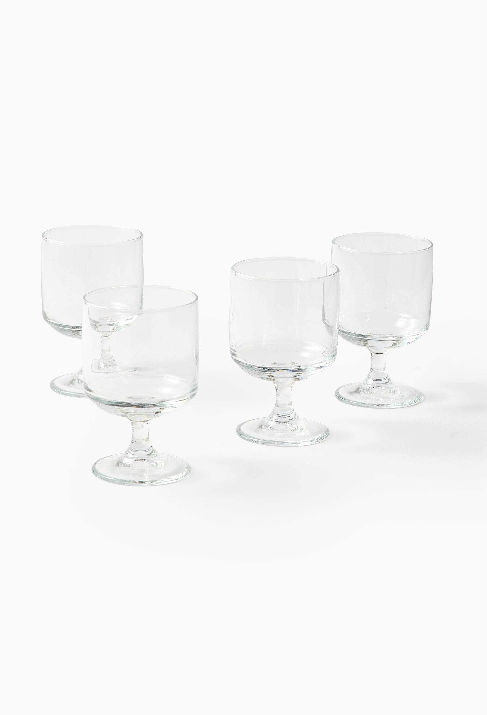 Lot de 4 verres &agrave; vin empilables, 22cl, Transparent, large image number 0.0
