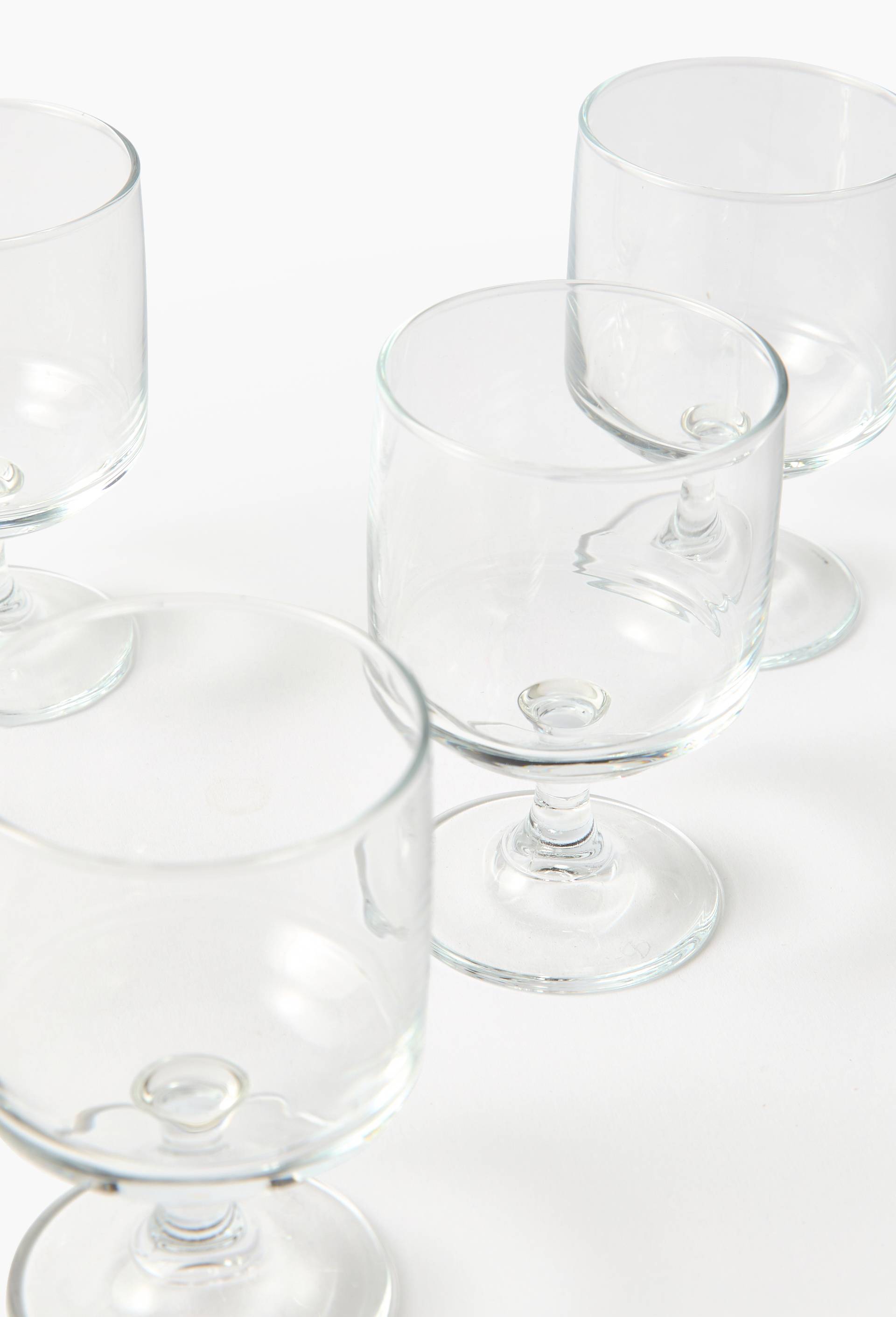 Lot de 4 verres &agrave; vin empilables, 22cl, Transparent, large image number 1.0
