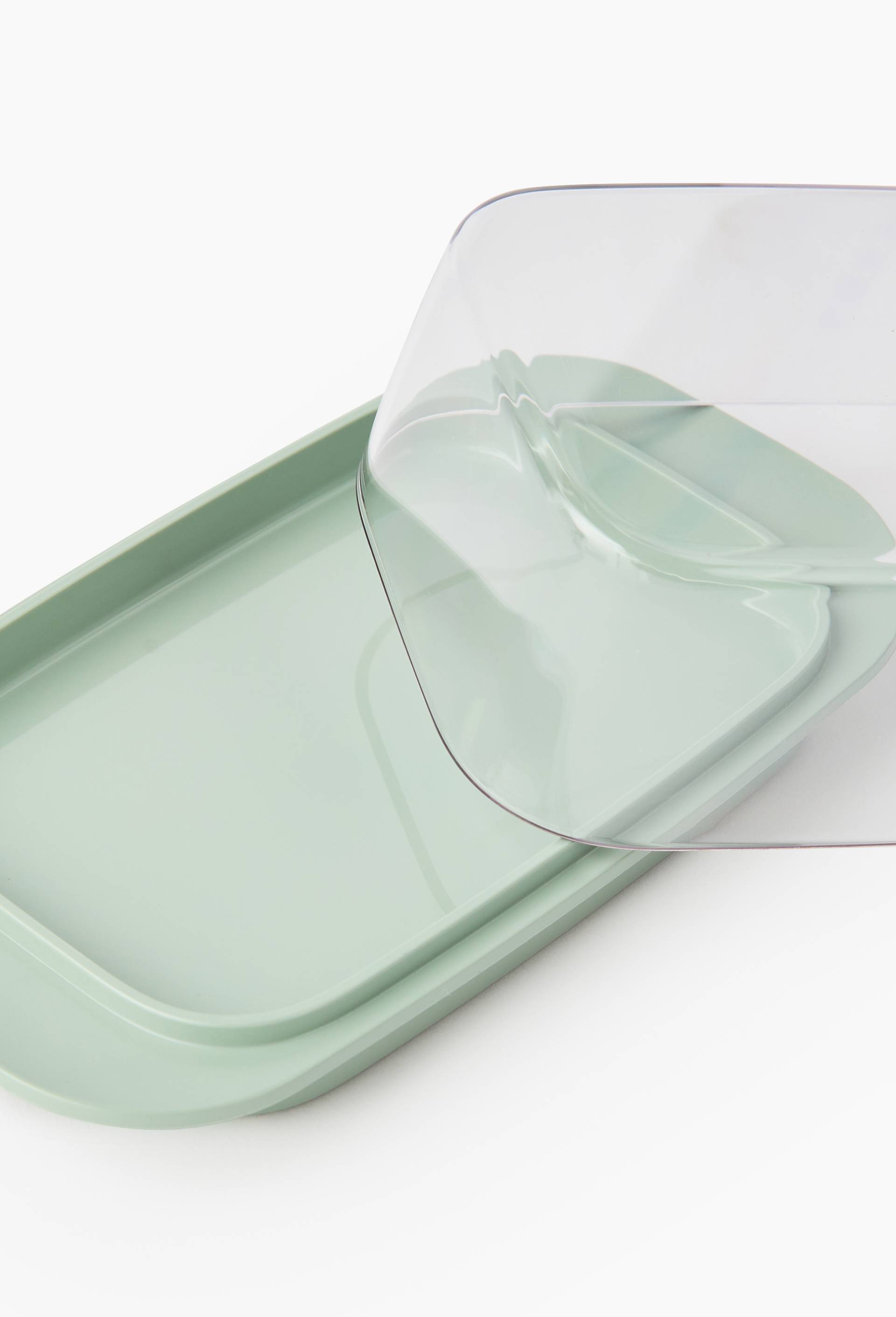 Beurrier, en plastique, 17cm, Transparent, large image number 1.0