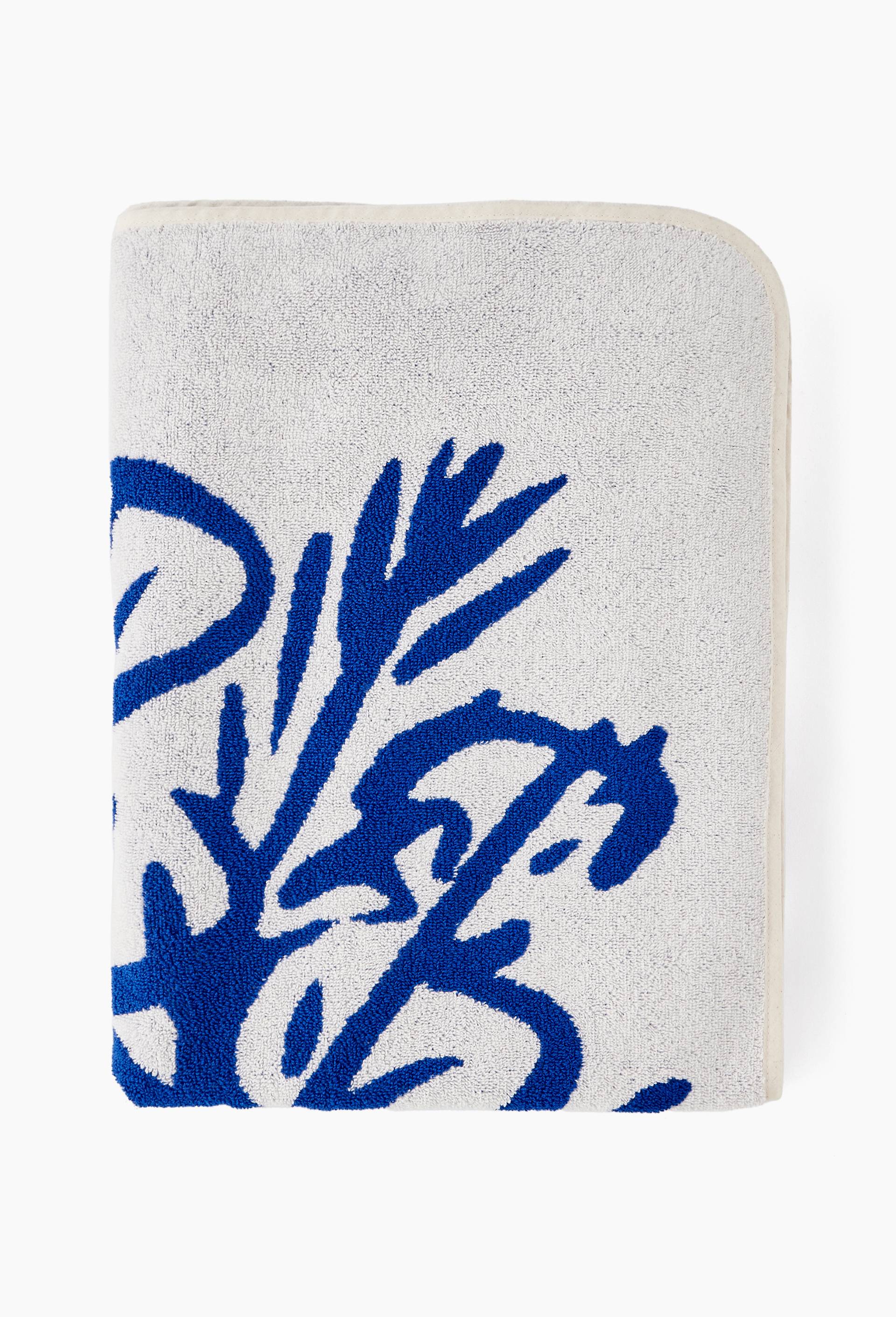 Drap de bain, 90x175cm, en coton BIO GOTS - BD GRAFT  x MONOPRIX, Bleu, large image number 1