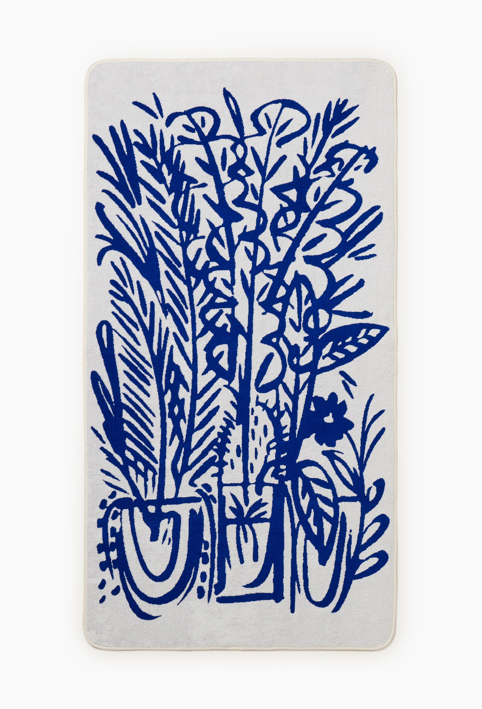 Drap de bain, 90x175cm, en coton BIO GOTS - BD GRAFT  x MONOPRIX, Bleu, large image number 2