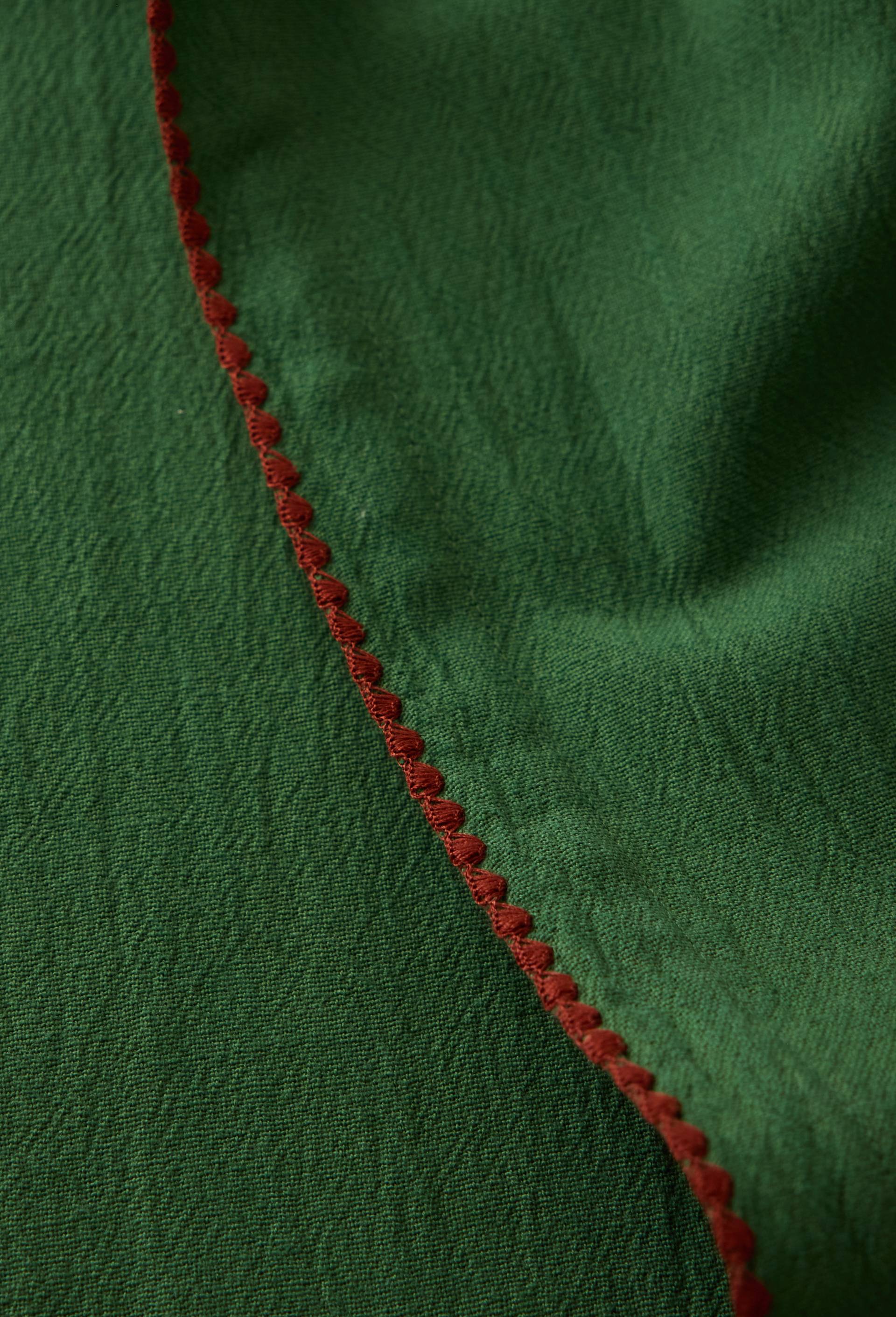 Nappe rectangulaire, 170x250cm, 100% coton, Vert, large image number 1.0