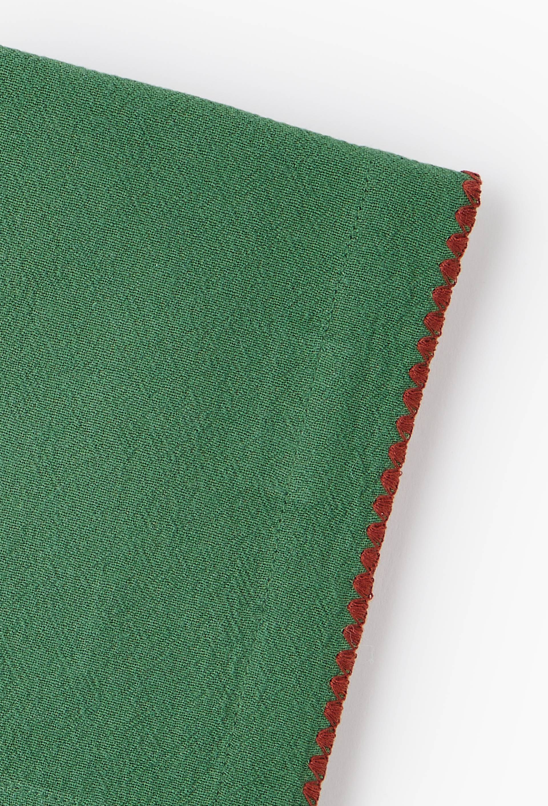 Lot de 2 serviettes, 40x40cm, 100% coton, Vert, large image number 1.0