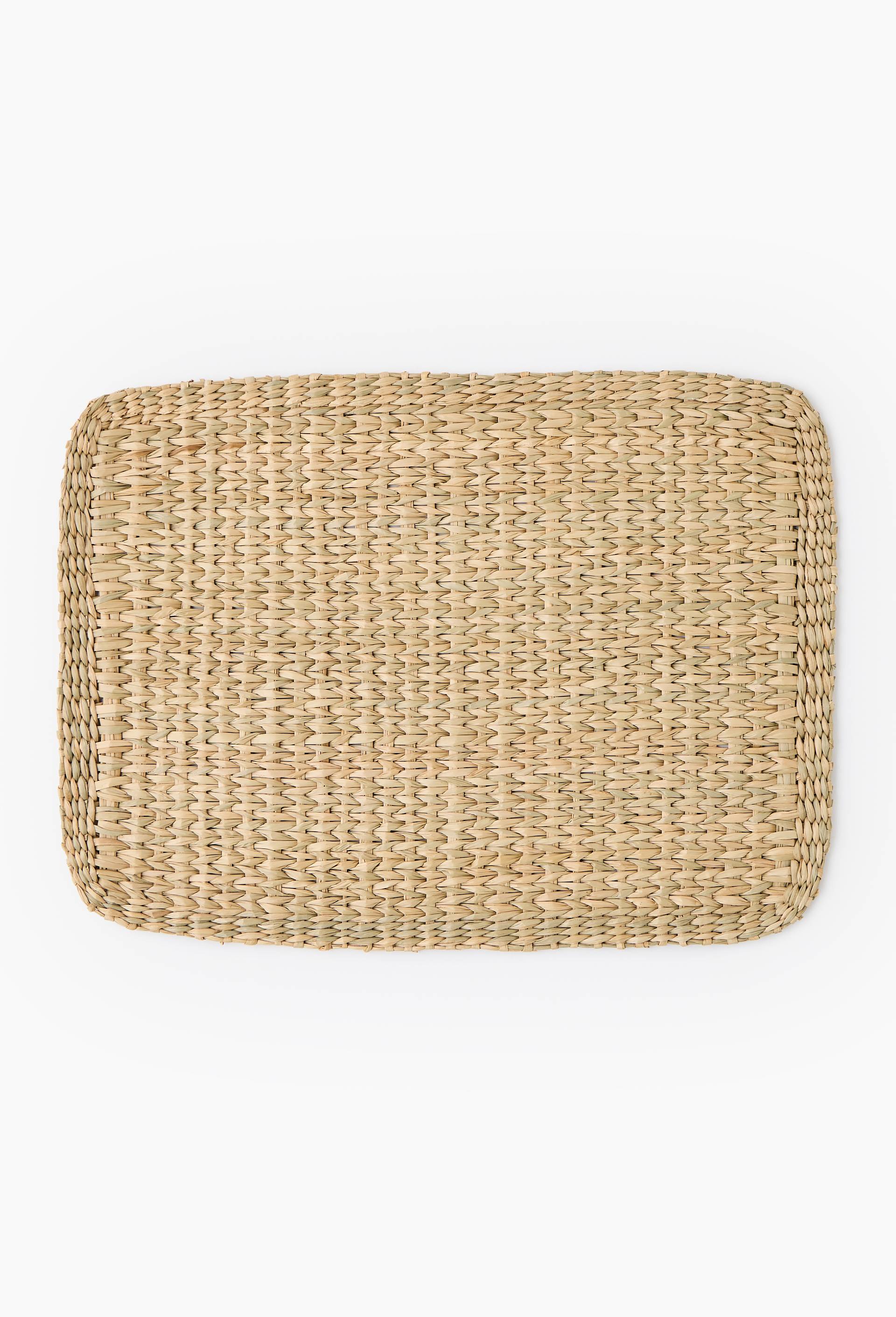 Set de table en jonc de mer, 33x44cm, Beige clair, large image number 0