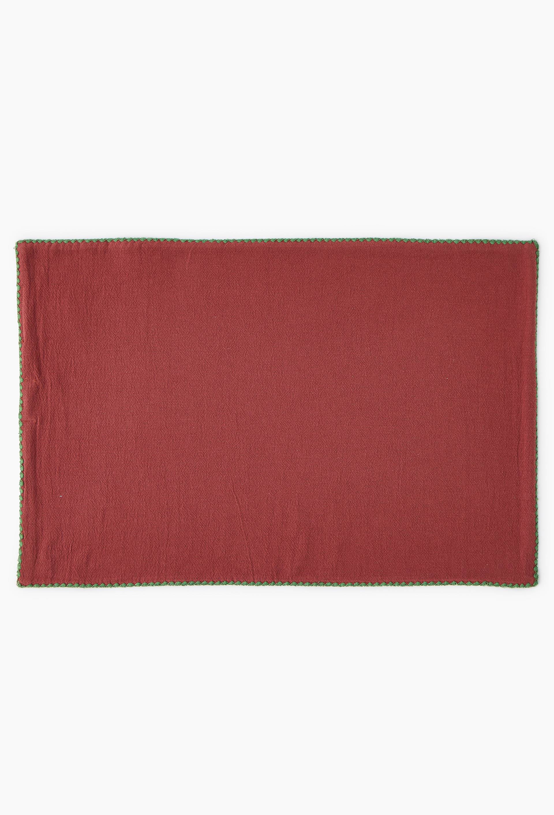 Set de table, 33x48cm, 100% coton, Oeko-Tex, Brun, large image number 0.0