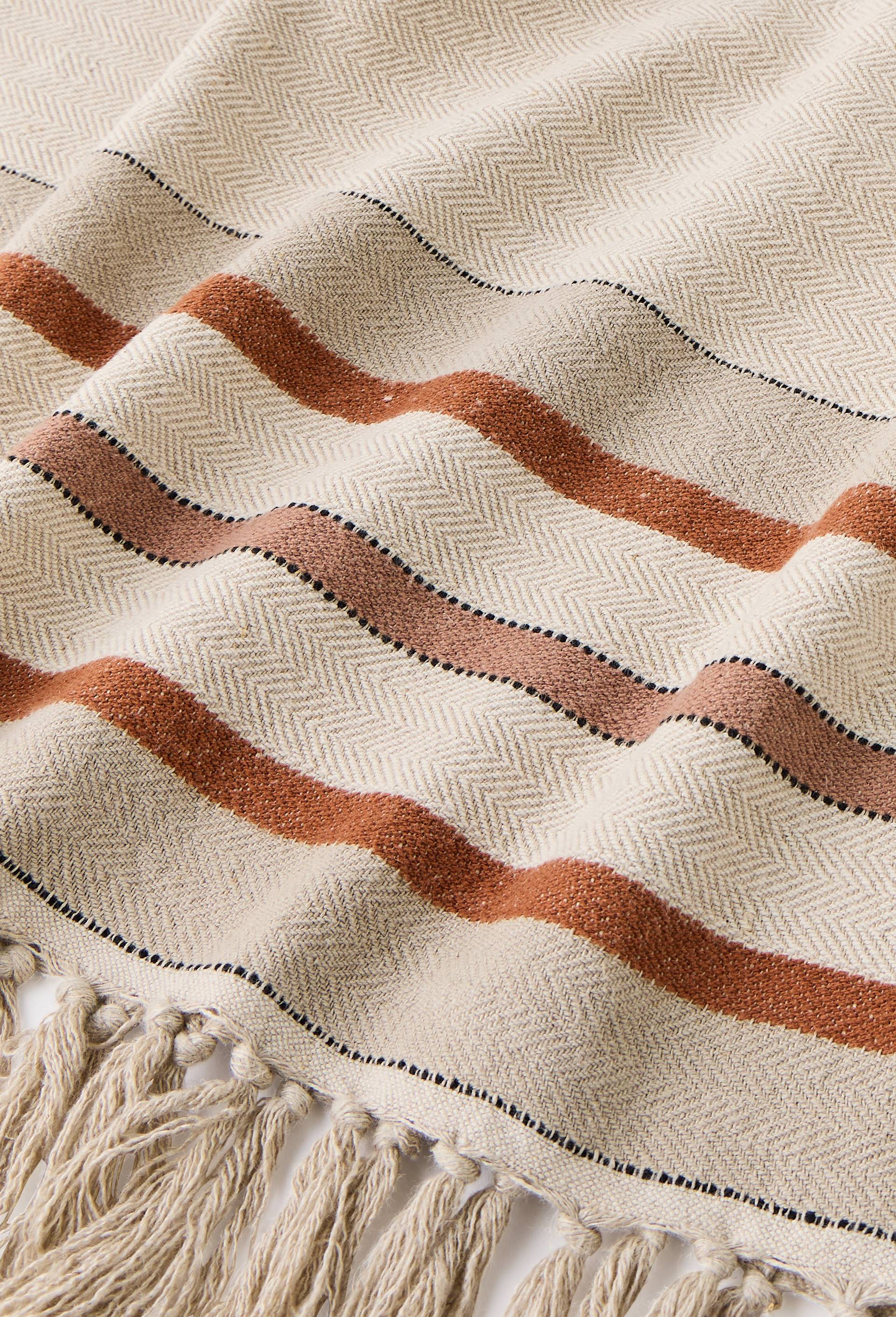 Plaid, 130x170cm, 100% coton, Vert fonc&eacute;, large image number 2.0
