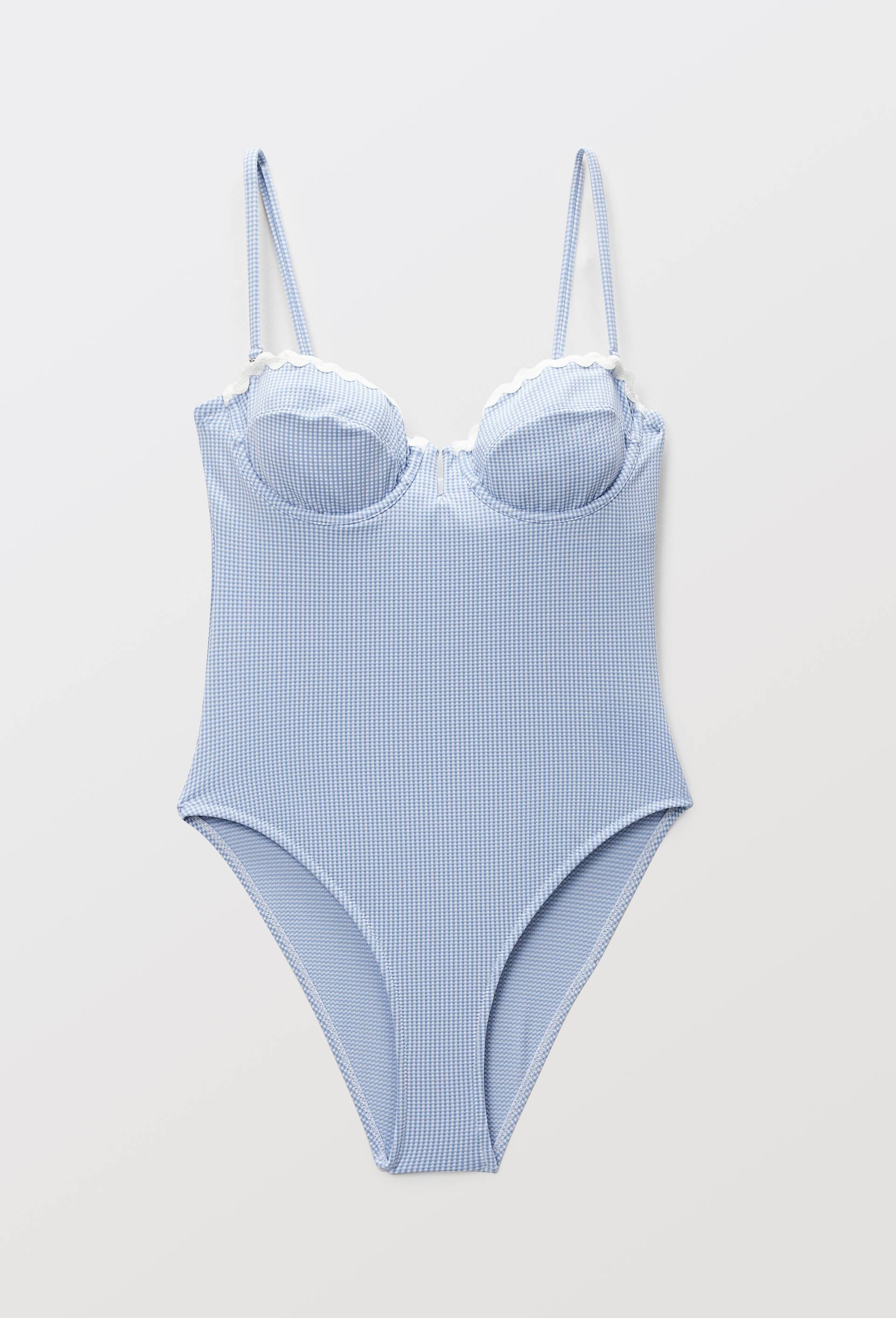 Maillot de bain 1 pi&egrave;ce MARGUERITE, Bleu, large image number 3