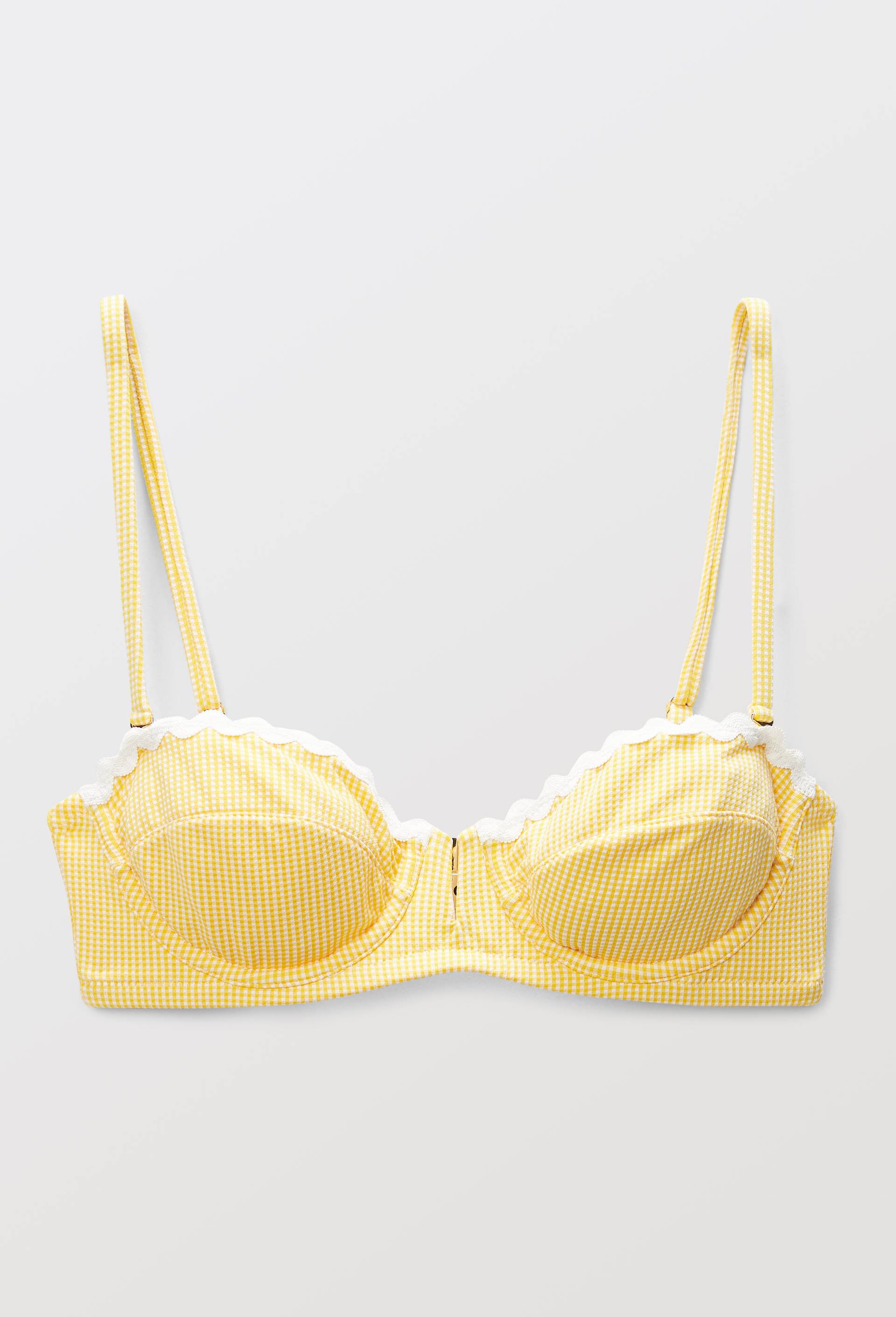 Haut de maillot de bain MARGUERITE, Jaune, large image number 3