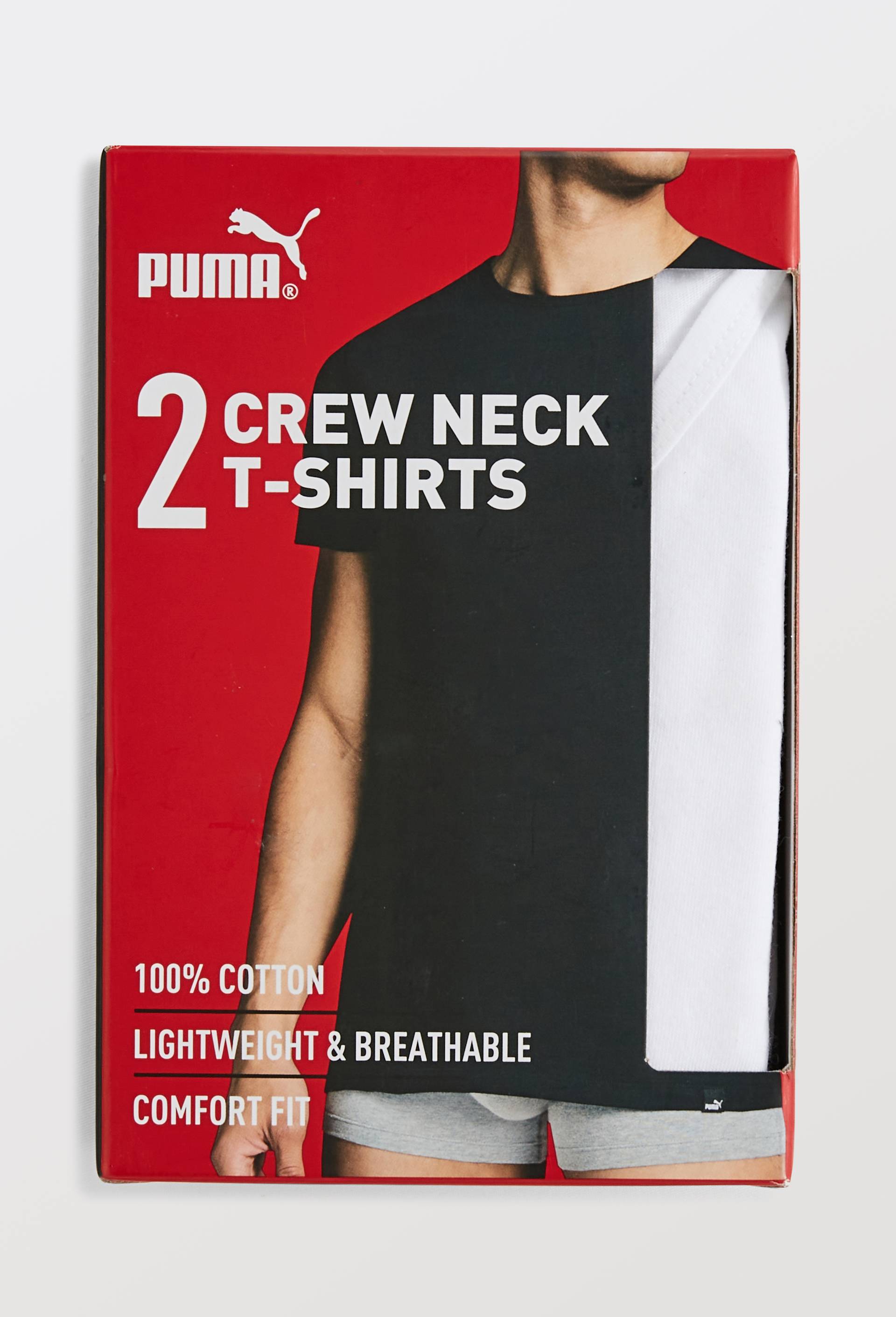 Lot de 2 T-shirts en coton PUMA, Blanc, large image number 2.0