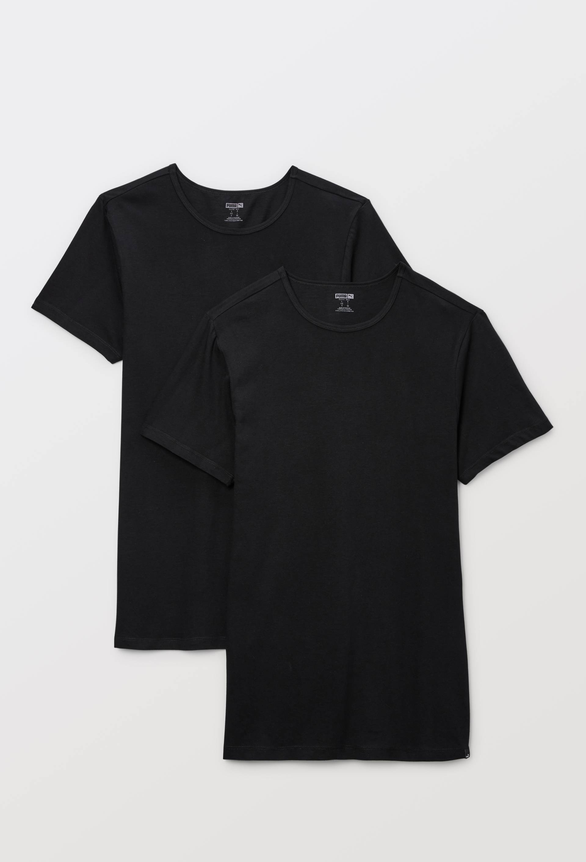 Lot de 2 T-shirts en coton PUMA, Noir, swatch image