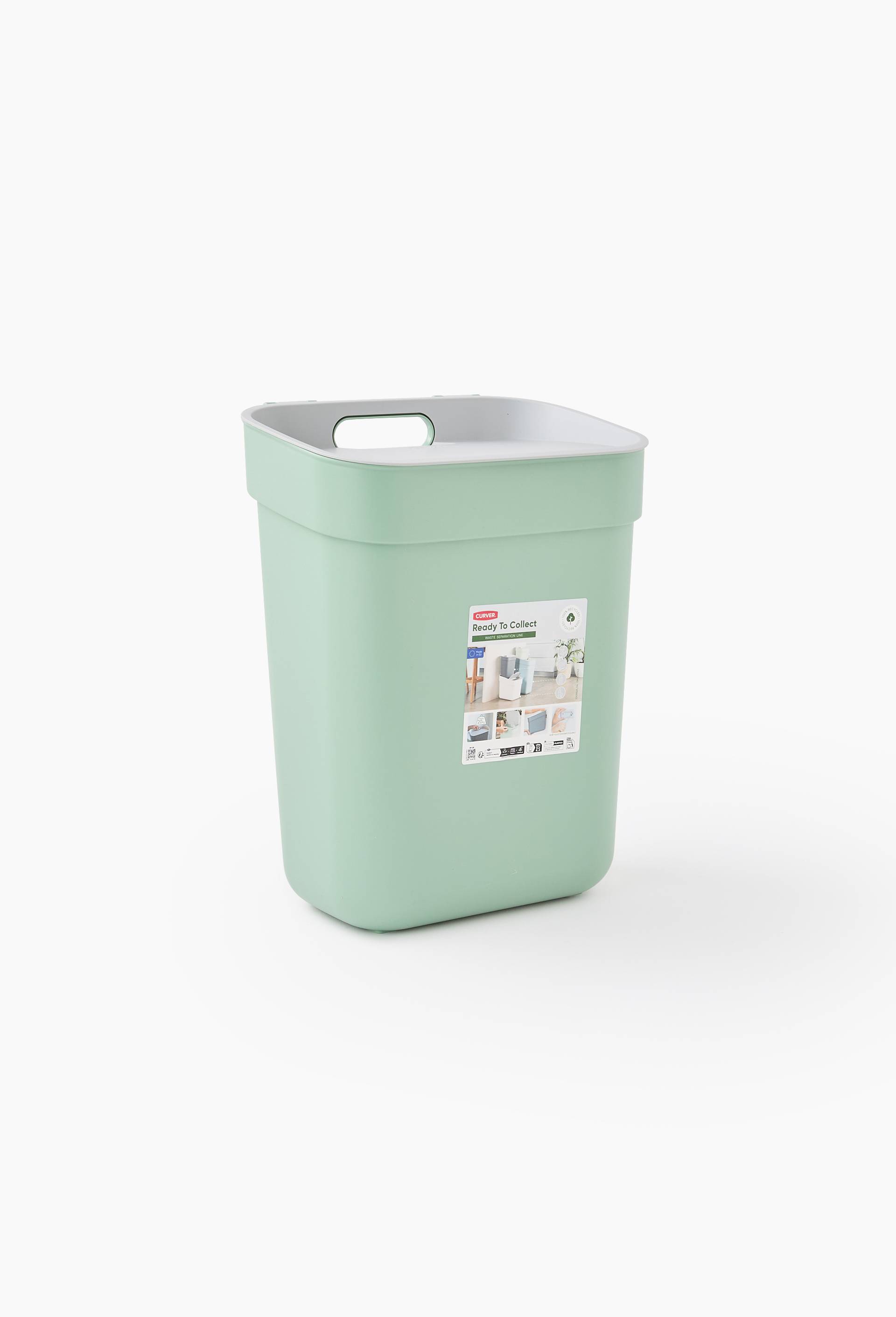 Poubelle, 10L, Vert clair, large image number 0