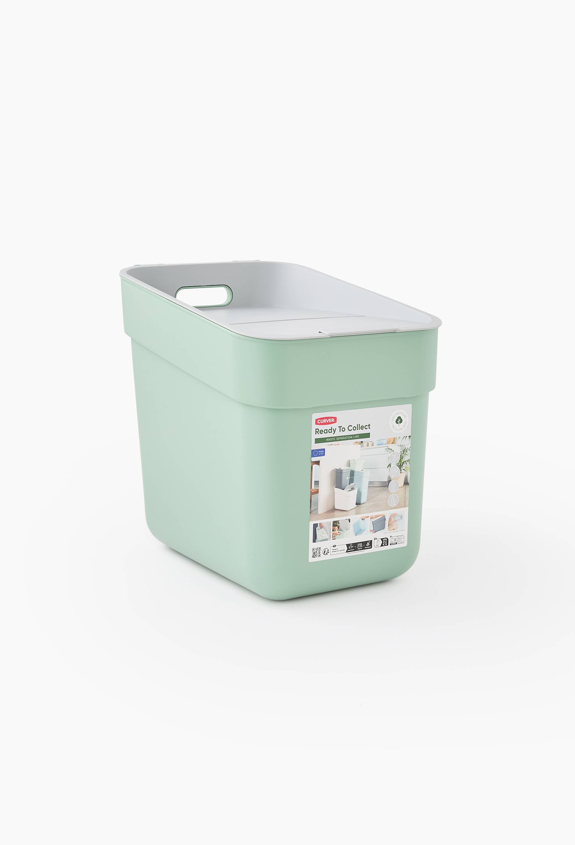 Poubelle, 20L, Vert clair, large image number 0