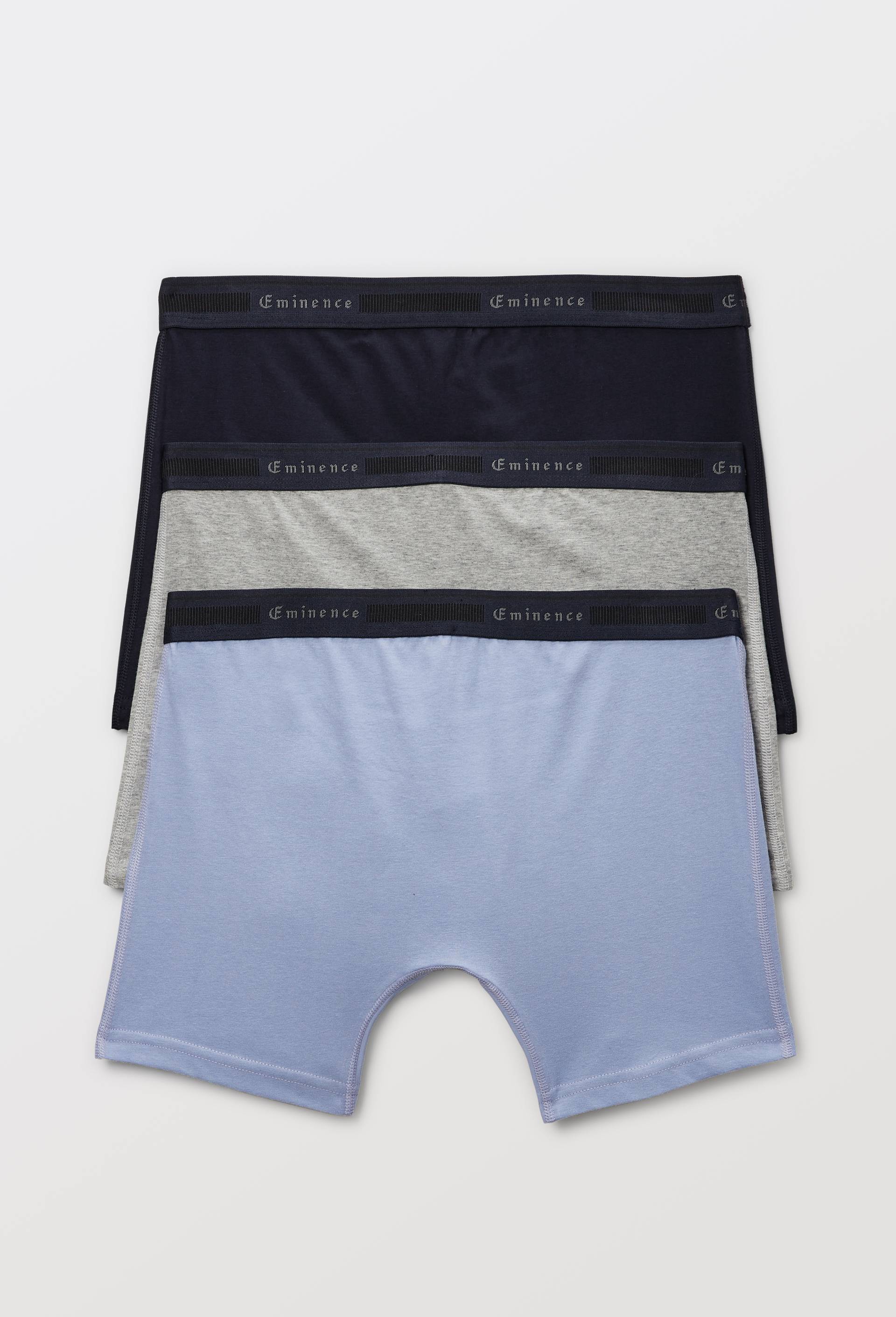 Lot de 3 boxers en coton BIO EMINENCE, Gris, large image number 1