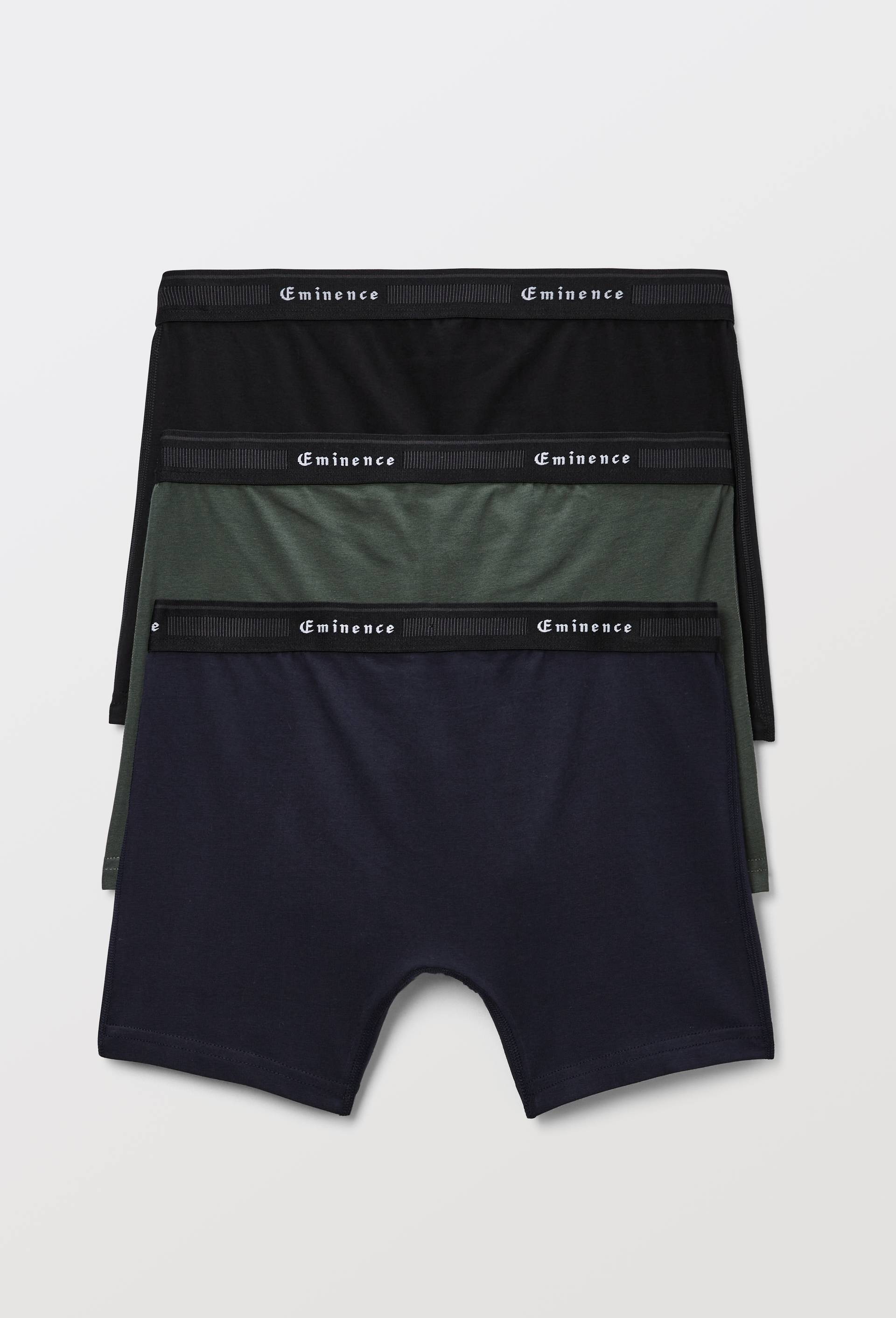 Lot de 3 boxers en coton BIO EMINENCE, Vert fonc&eacute;, large image number 1