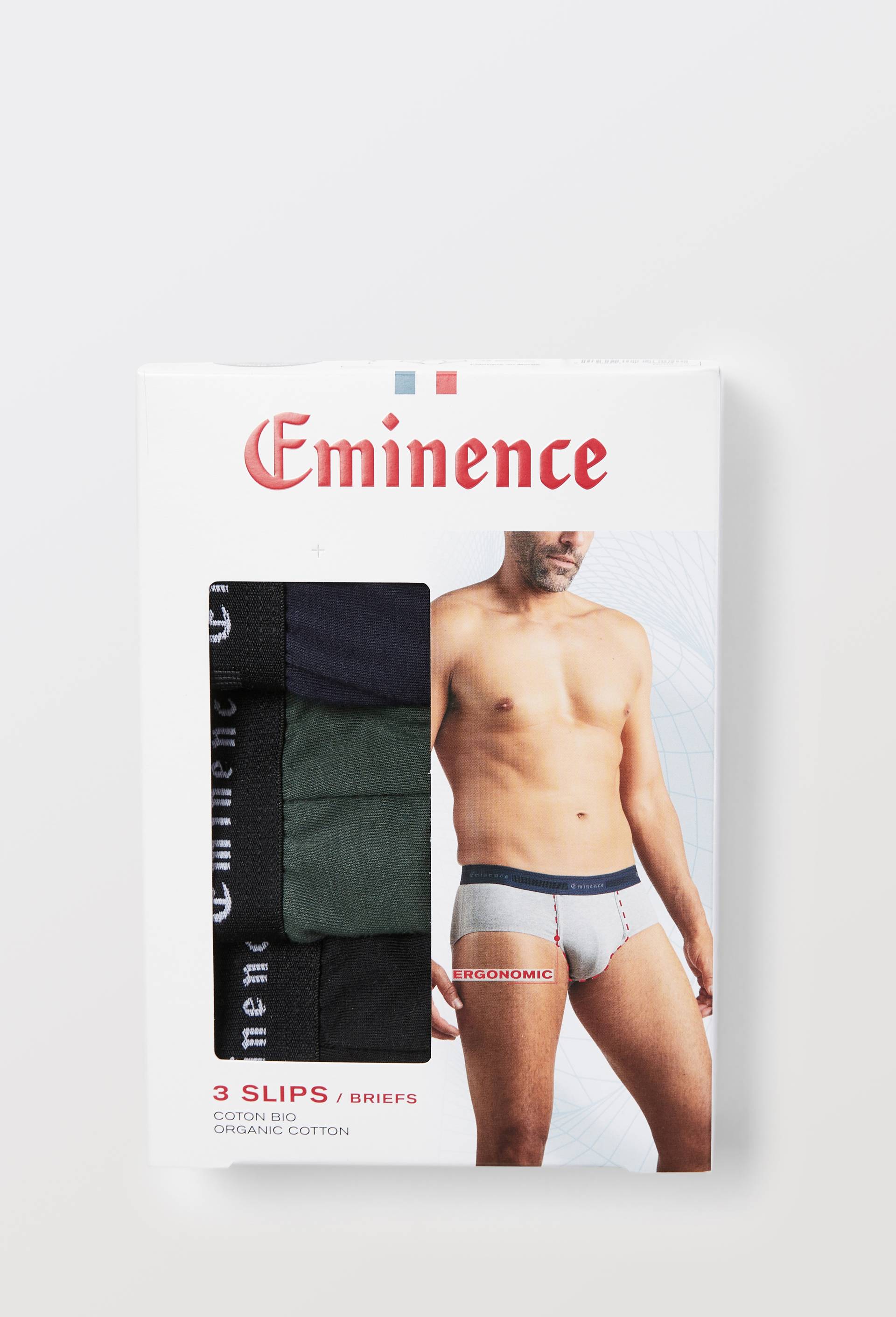 Lot de 3 slips en coton BIO EMINENCE, Vert fonc&eacute;, large image number 2