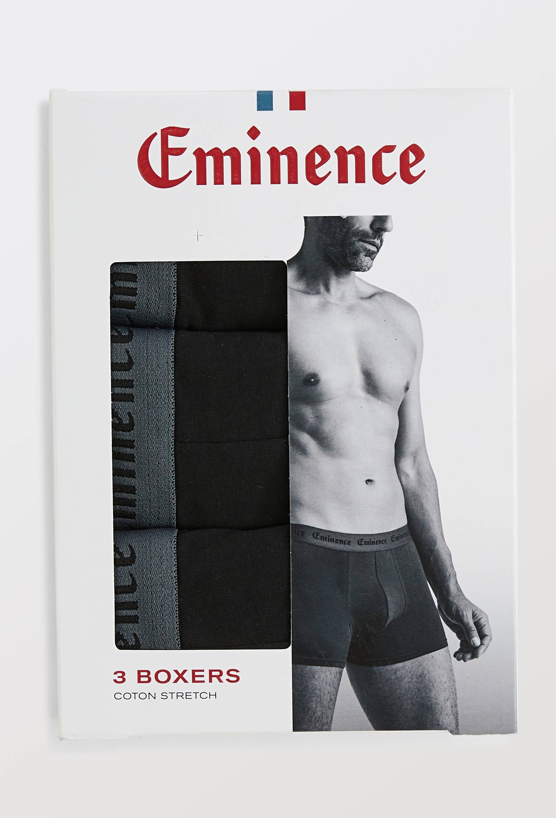 Lot de 3 boxers en coton EMINENCE, Noir, large image number 2