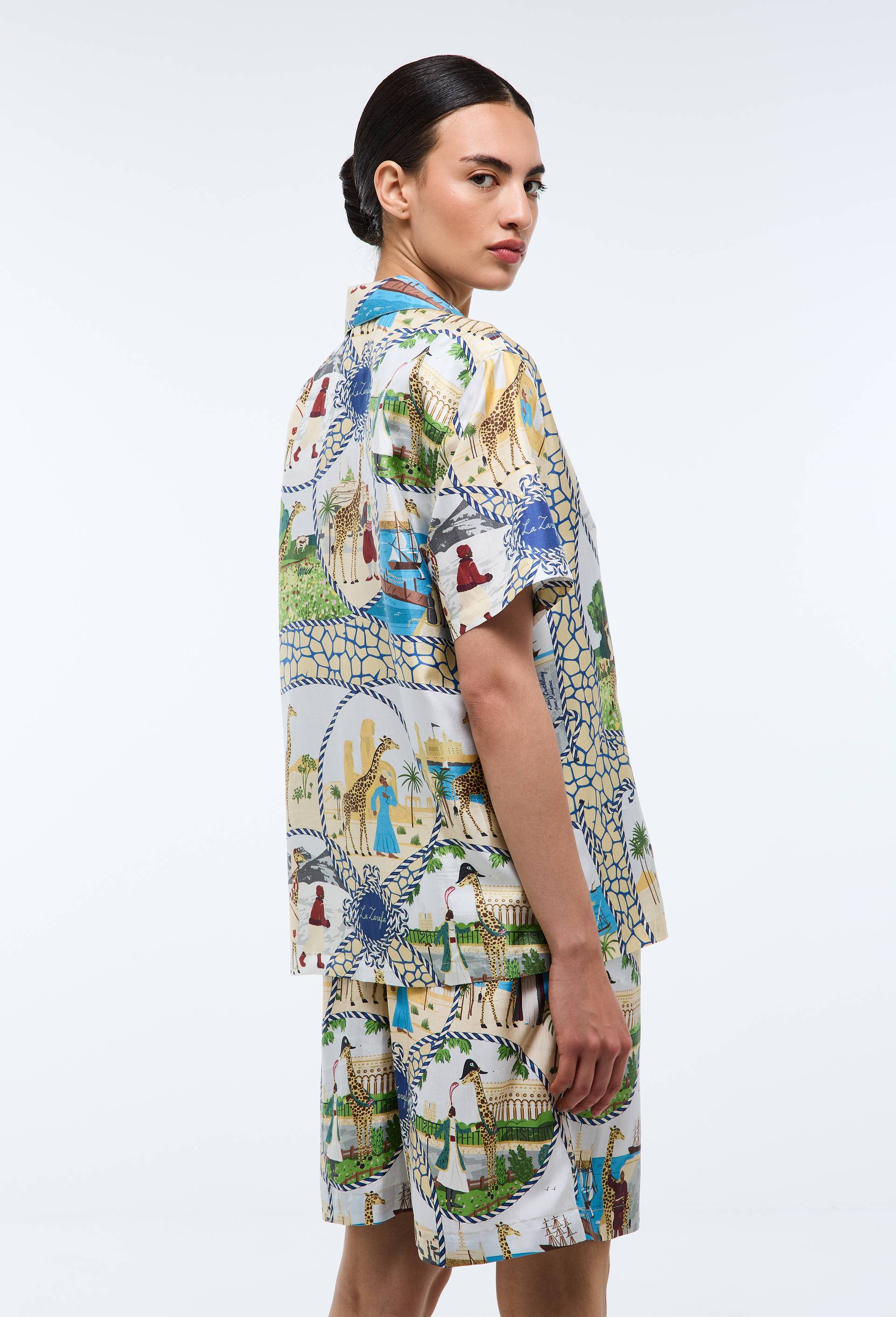 Chemise imprim&eacute;e en soie - LOUIS BARTHELEMY x MONOPRIX, Multicolore, large image number 2
