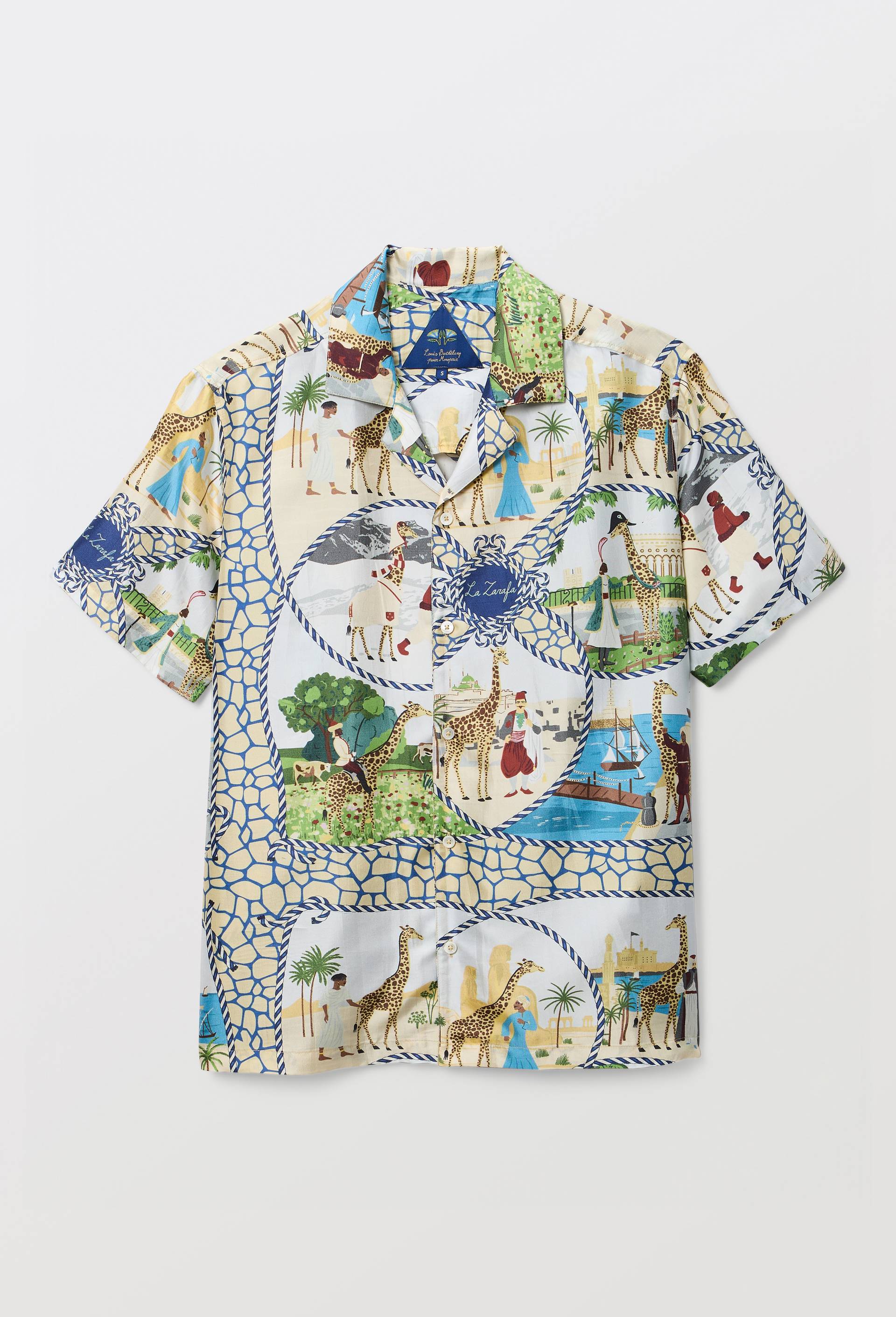Chemise imprim&eacute;e en soie - LOUIS BARTHELEMY x MONOPRIX, Multicolore, large image number 3.0