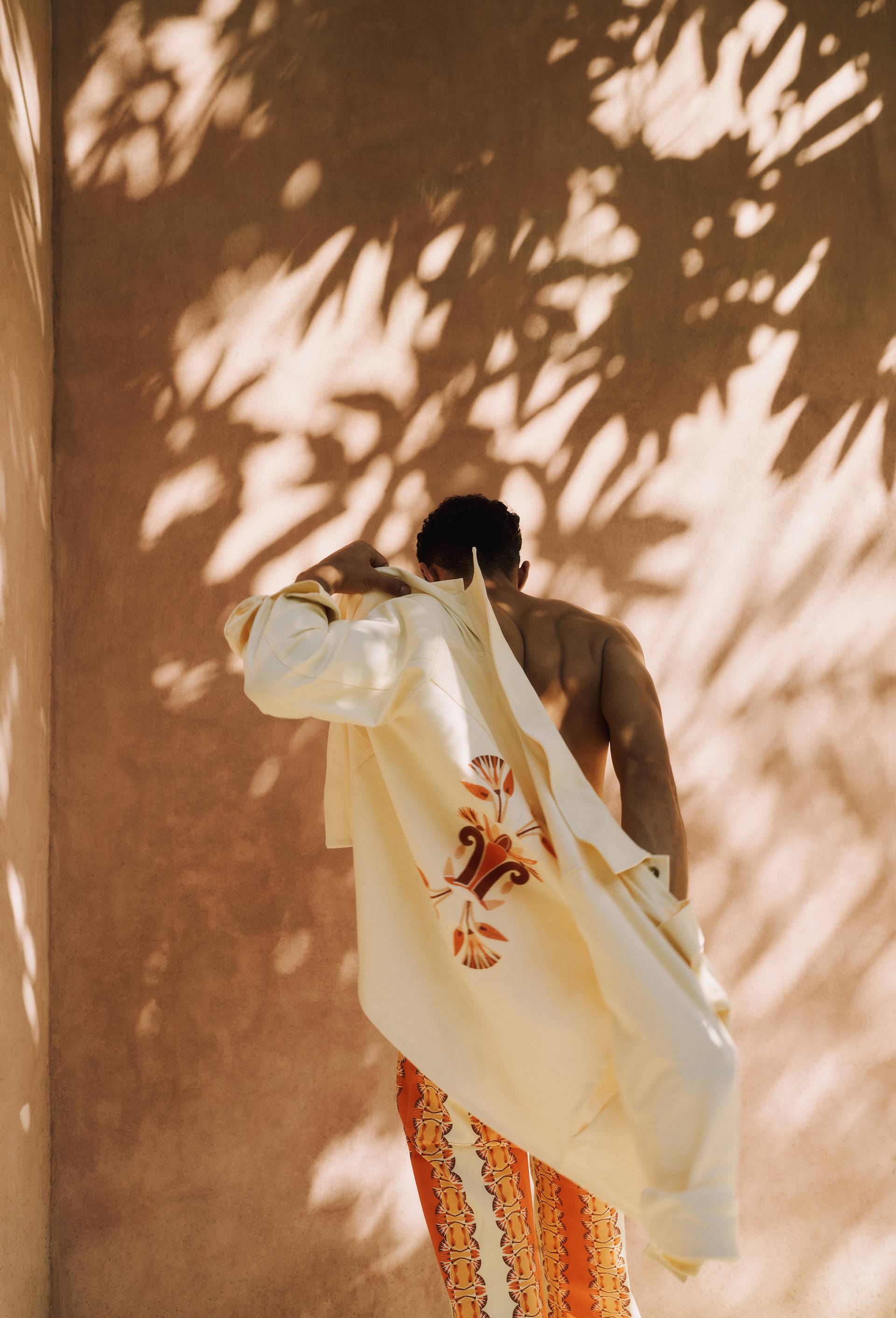 Veste brod&eacute;e en coton BIO GOTS  - LOUIS BARTHELEMY x MONOPRIX, Ecru, large image number 0.0