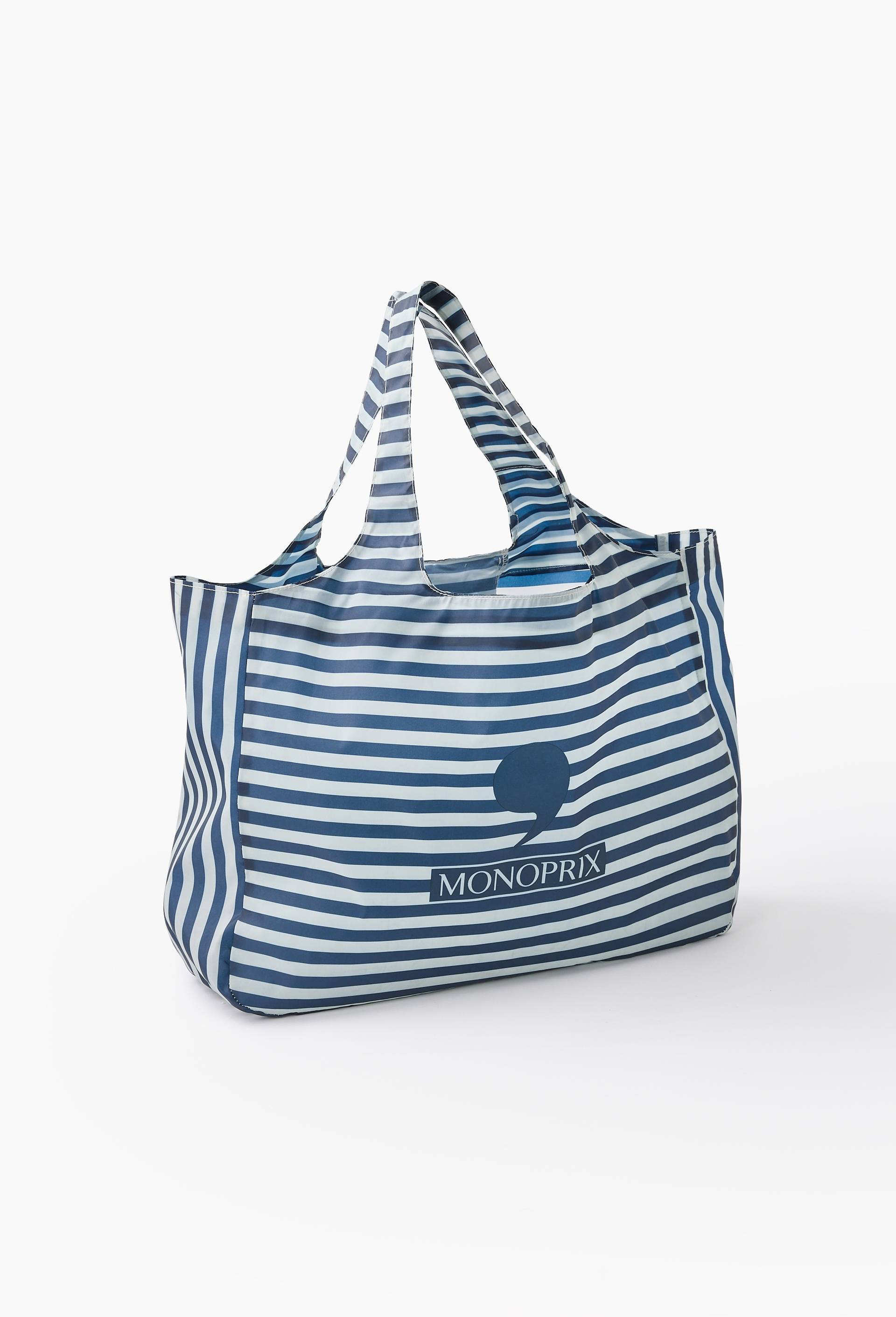 Sac dd raye, en polyester recycl&eacute; ,40x11x30cm, Bleu fonc&eacute;, large image number 0