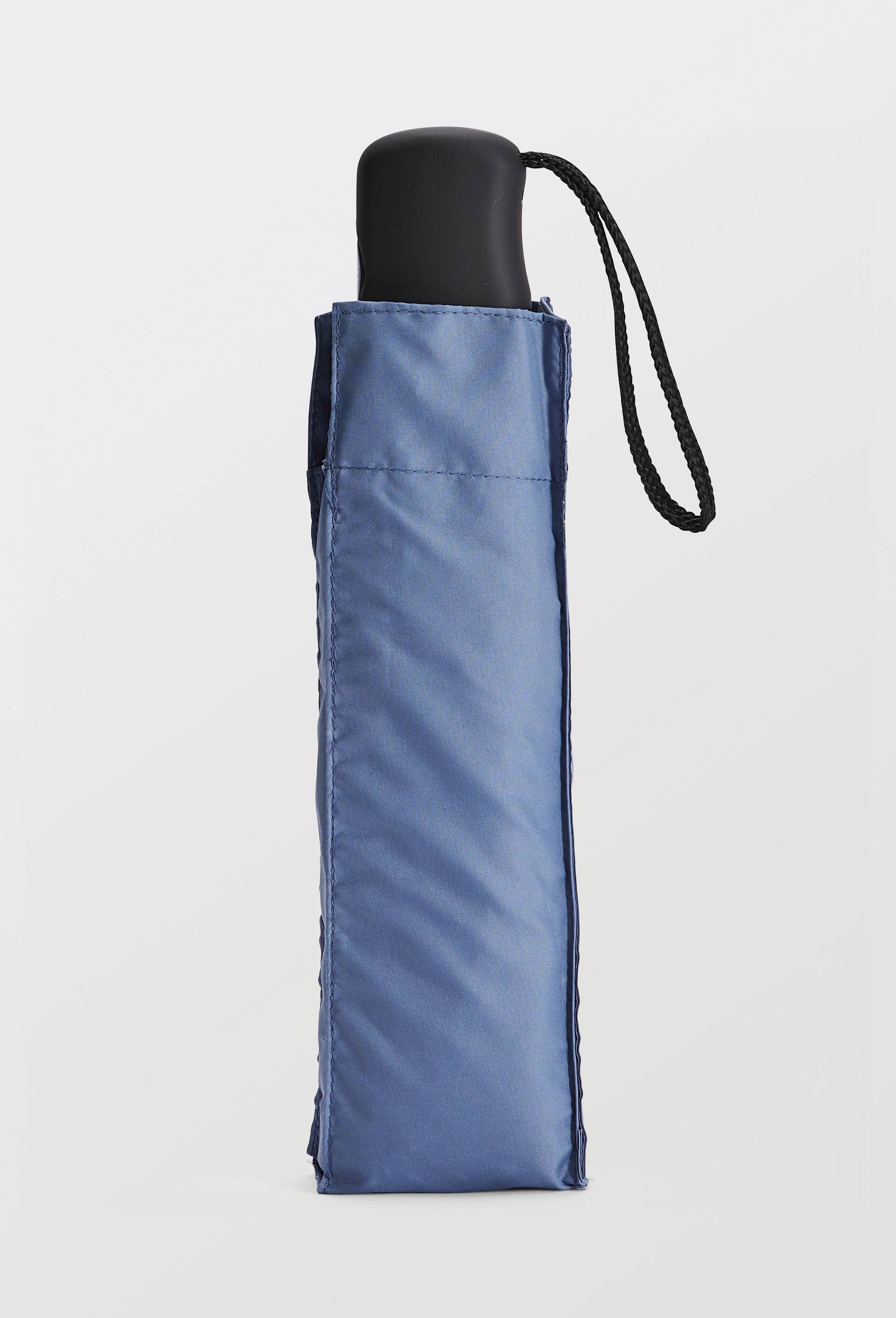 Parapluie automatique petit format uni, Bleu, swatch image