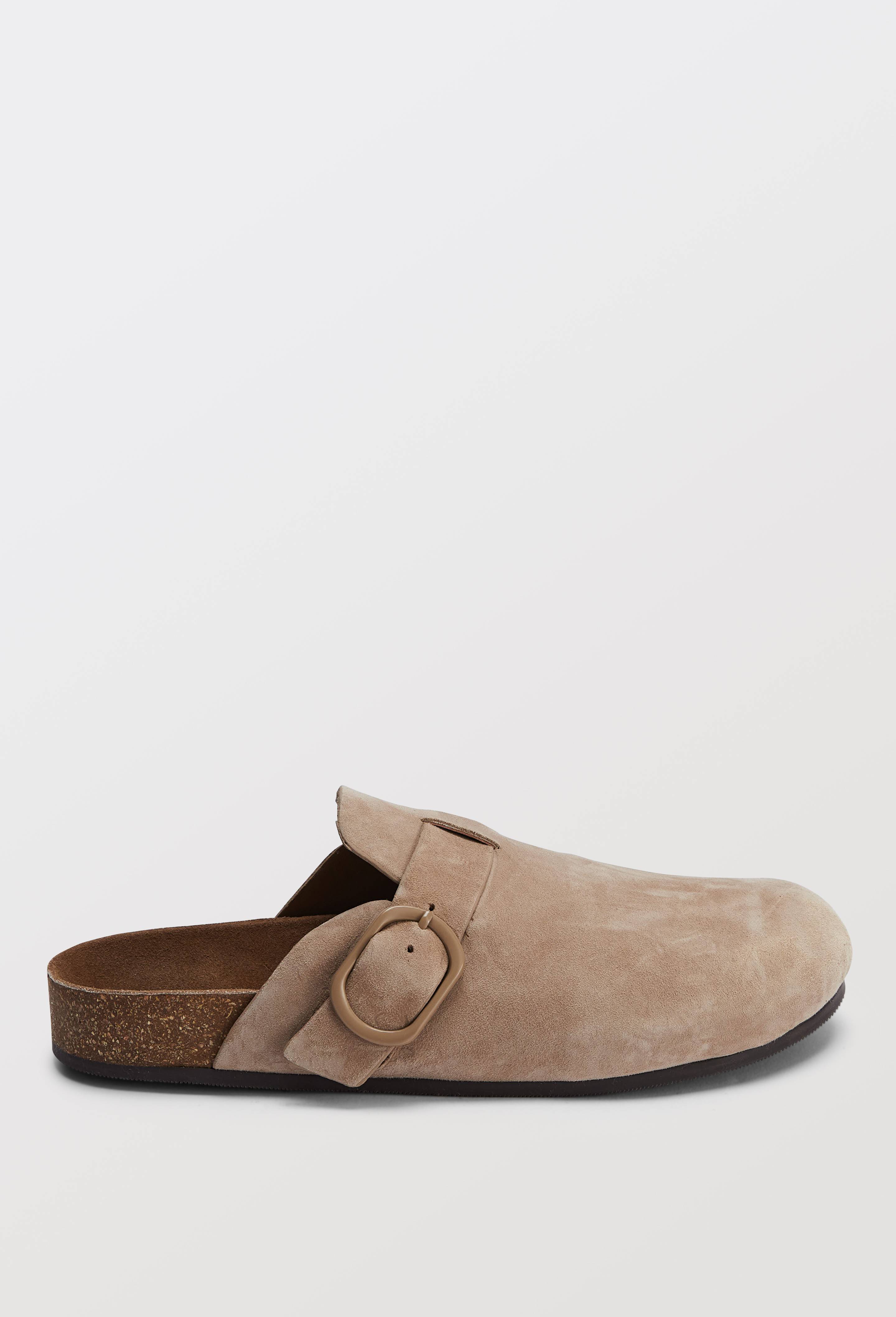 Sabot en cuir, Brun clair, large image number 1