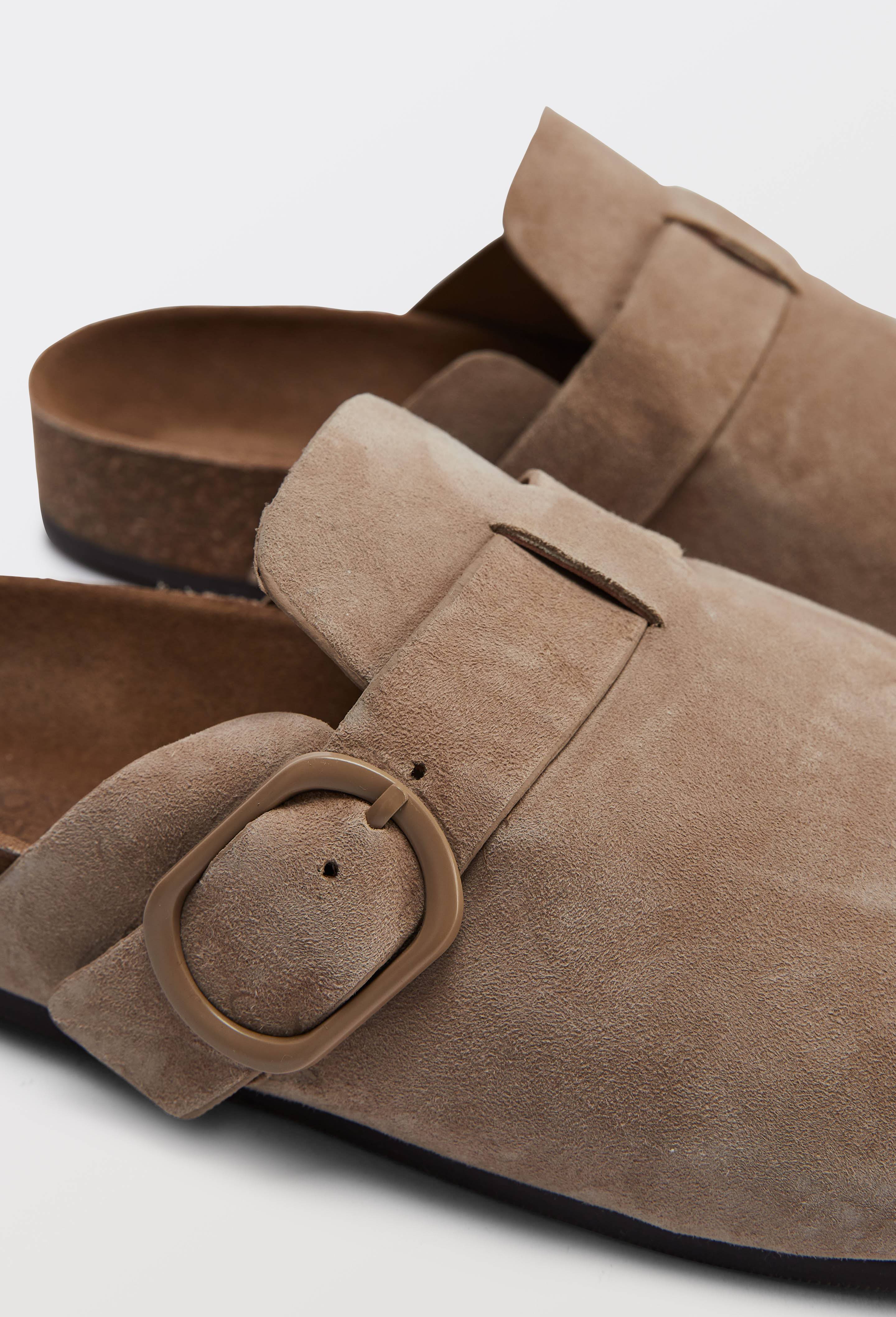 Sabot en cuir, Brun clair, large image number 2