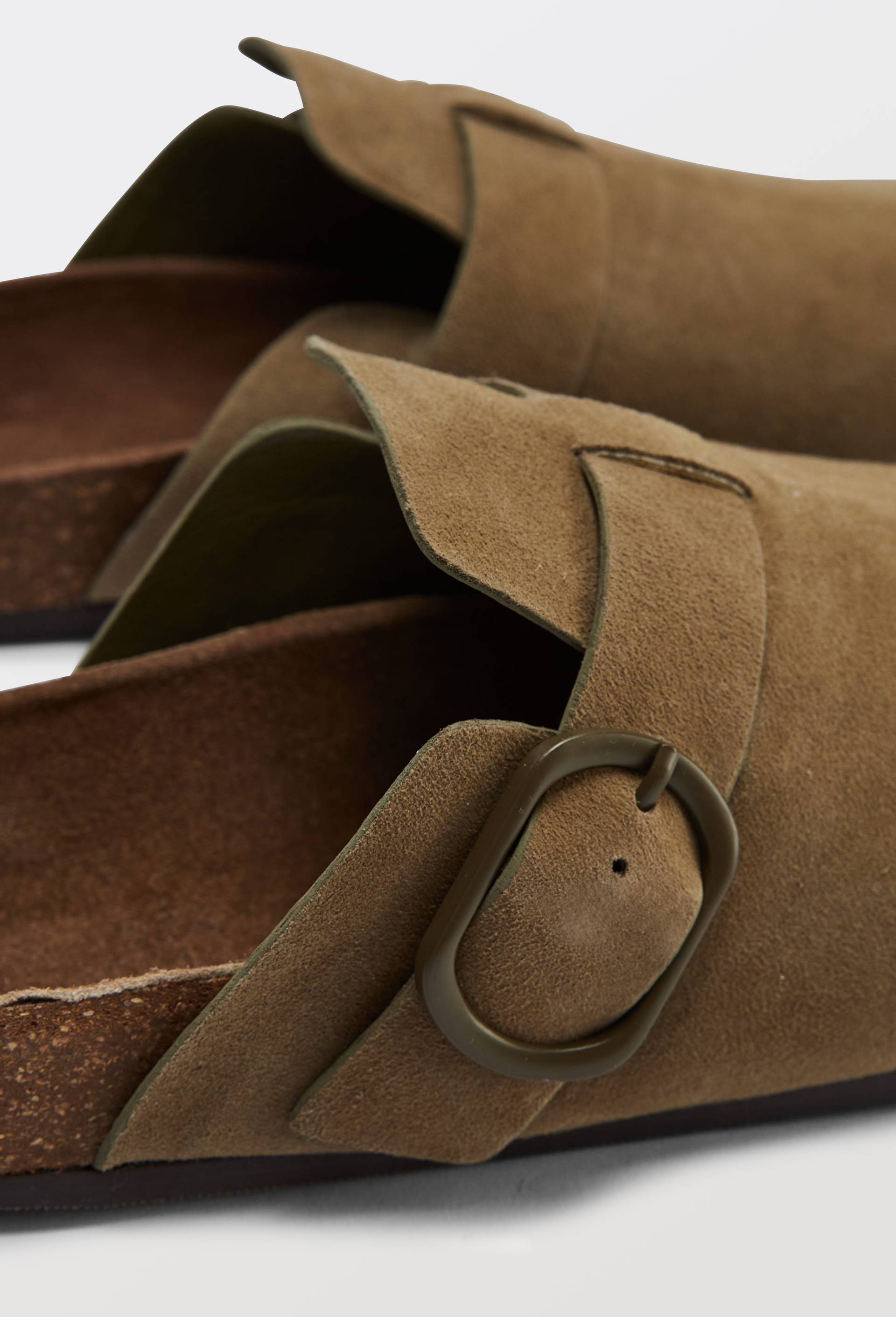 Sabot en cuir, Vert fonc&eacute;, large image number 2