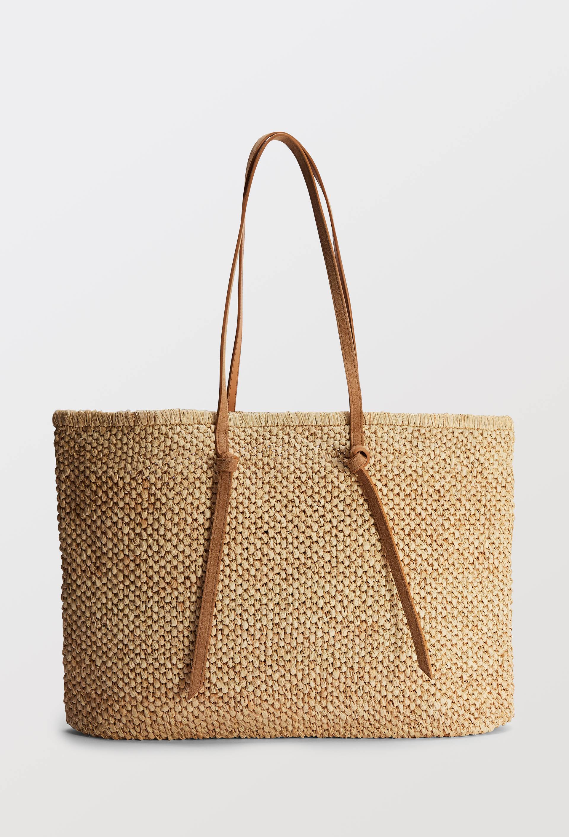 Panier en raphia, Beige clair, large image number 0